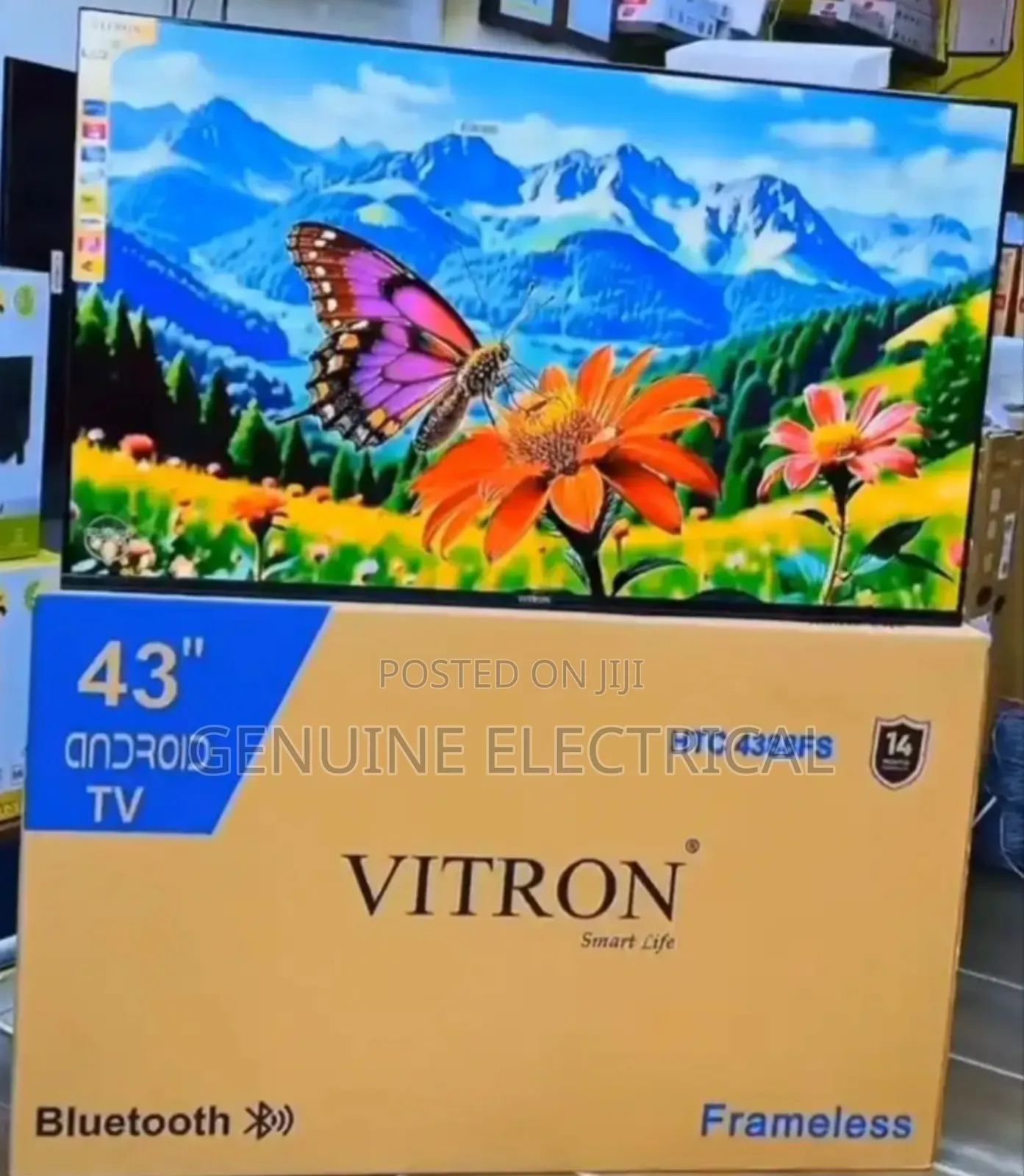 New Vitron 43" Smart Tv With Bluetooth, Netflix and Youtube