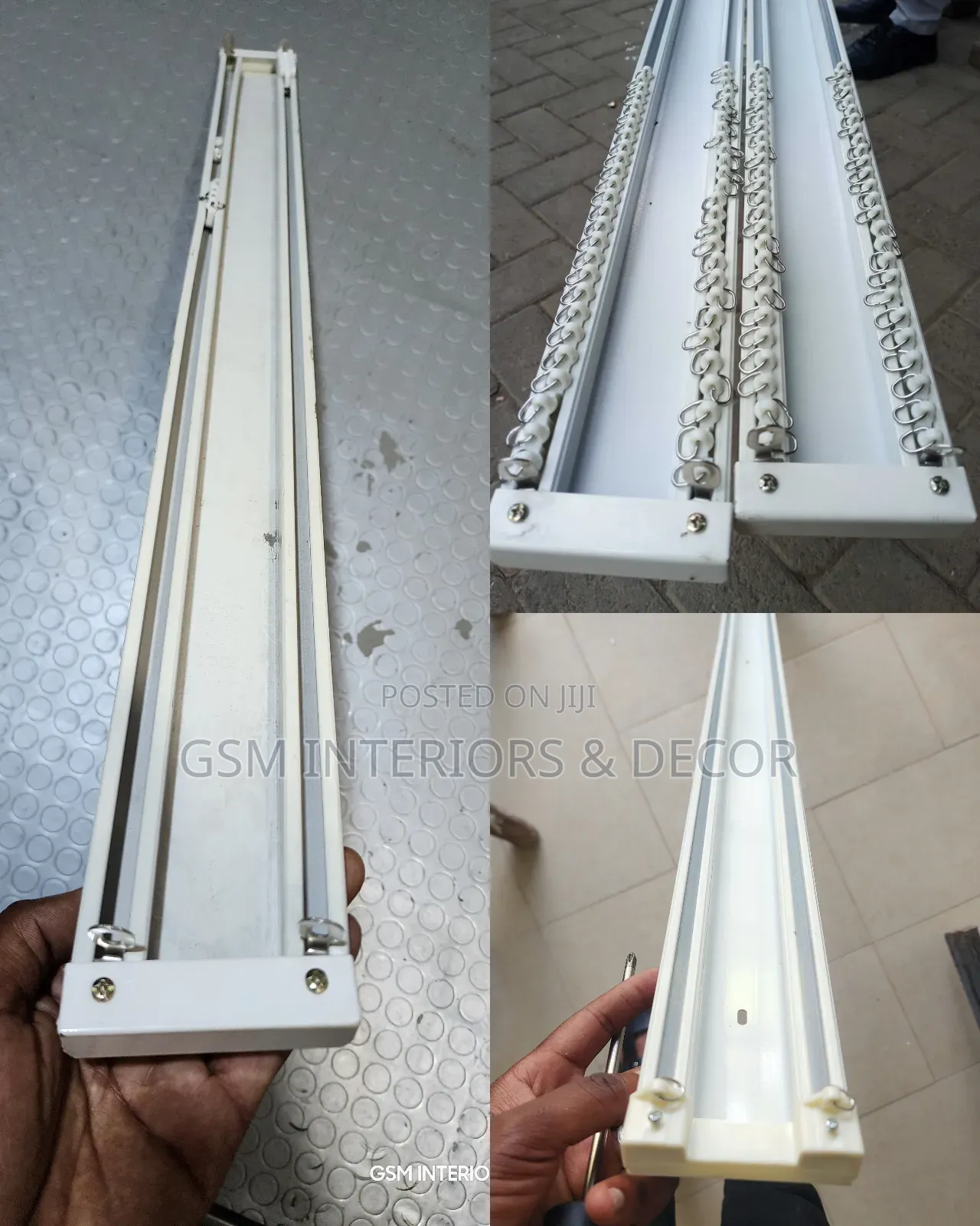 Aluminium Curtain Rails for Hooks Curtains