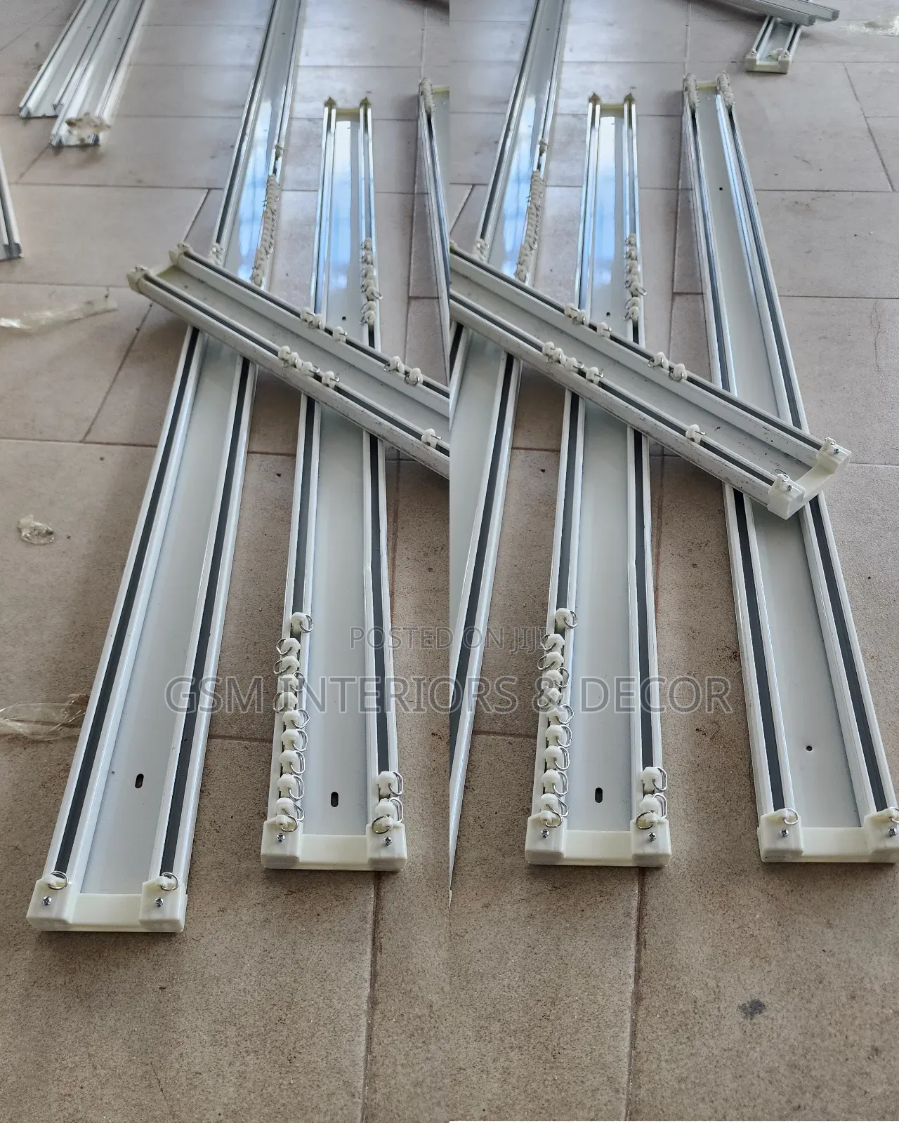 Non Bendable Aluminium Curtain Rails in Bichans