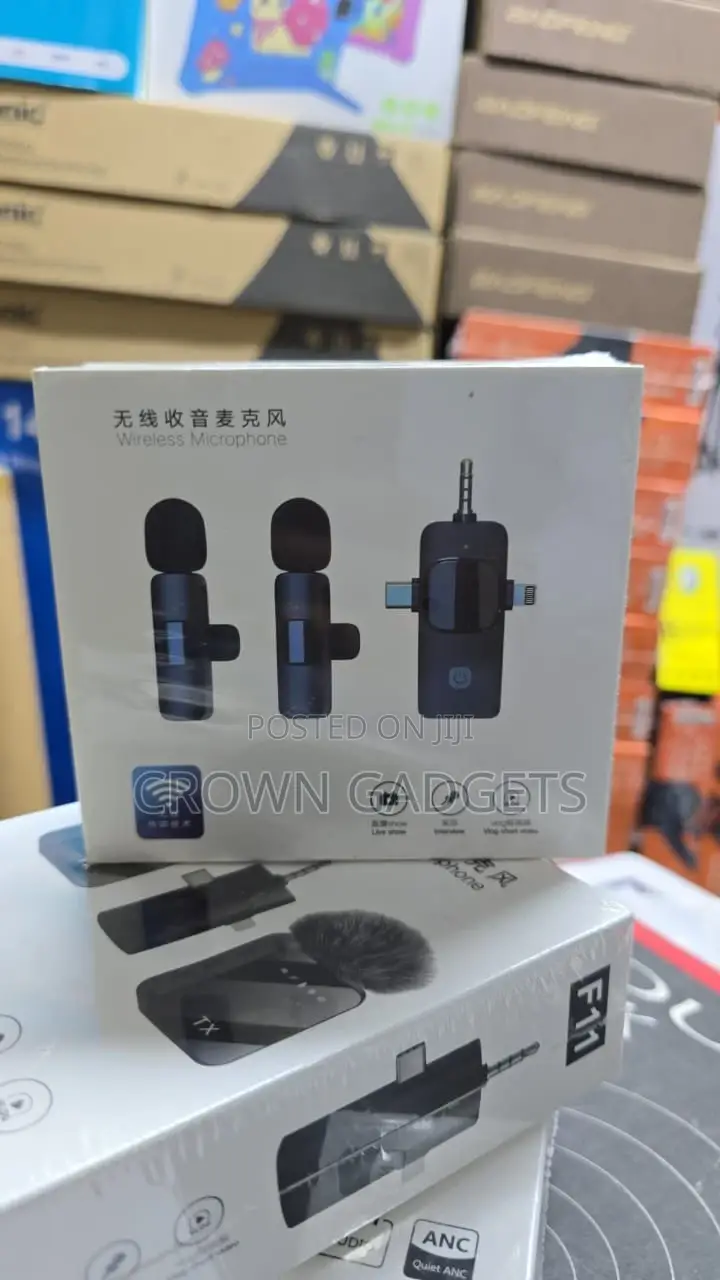 3-in-1 Wireless Microphone for iPhone Type-C Camera