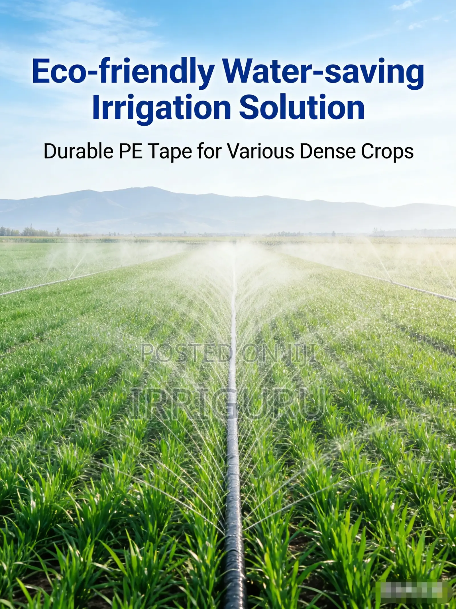 Promotes Root Growth: Even Irrigation for Healthier Crop Development.