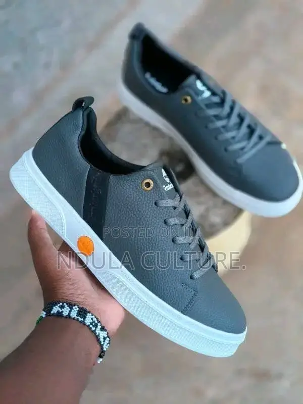 Grey N White Timberland Sneakers