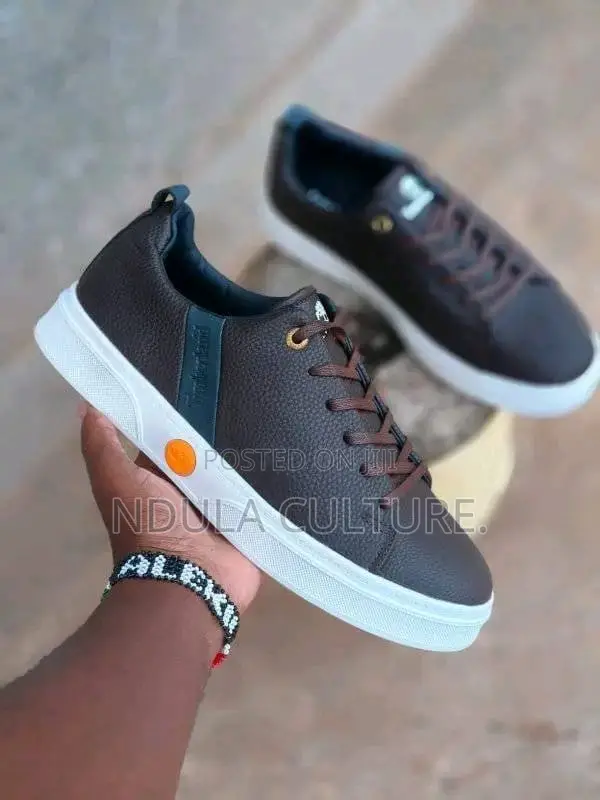 Grey N White Timberland Sneakers