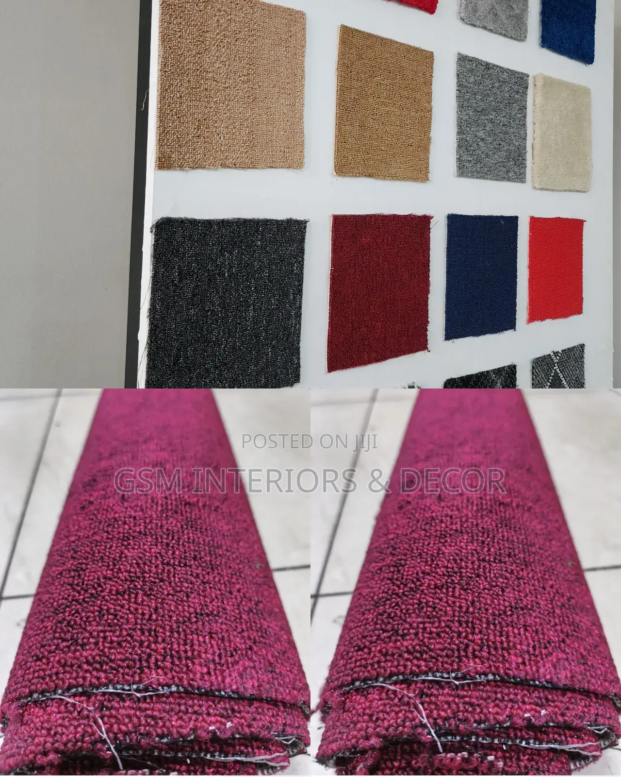 Burgundy Office Carpets in Maroon Shade