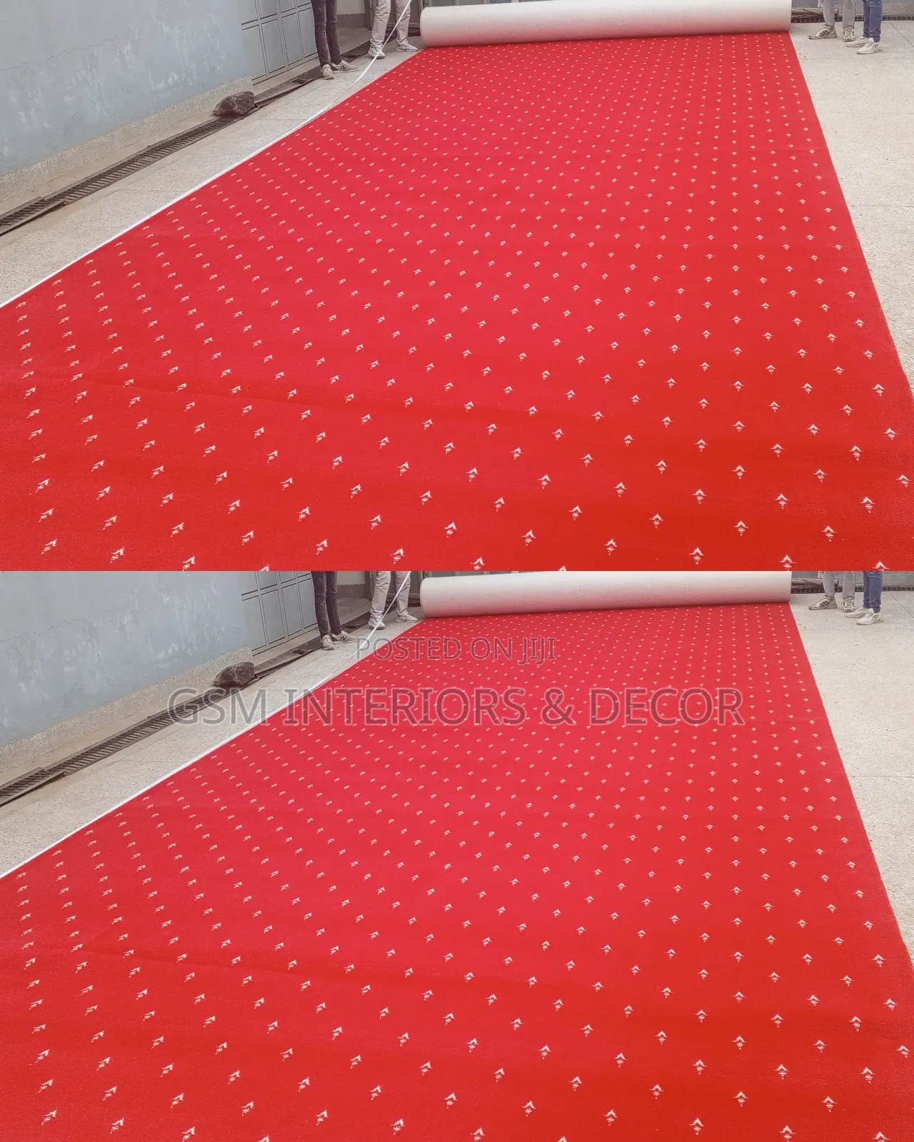Red Executive Office Carpets With Arrowhead