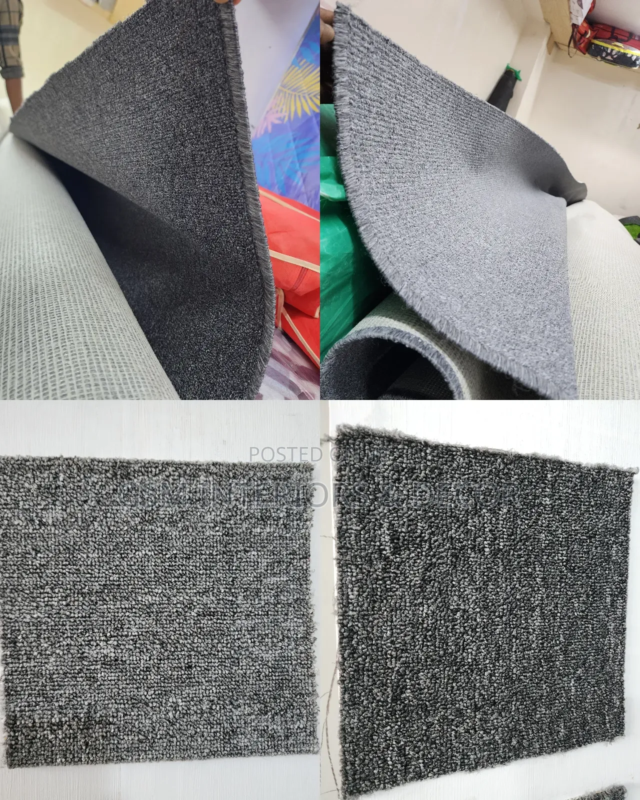 Dto Grey and Light Grey Office Carpets 4m Width
