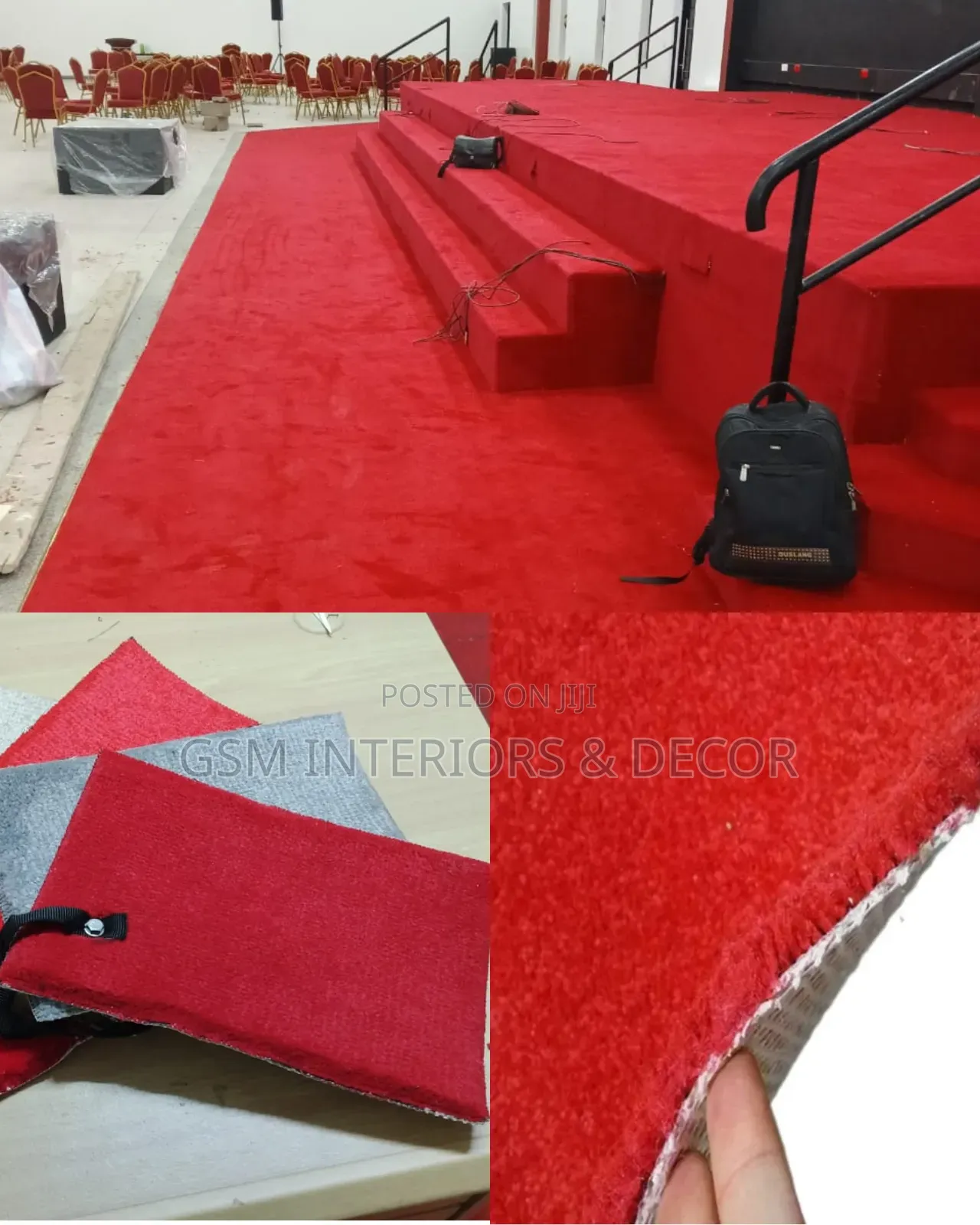 High Grade Red Carpets for Office Church and Pulpit