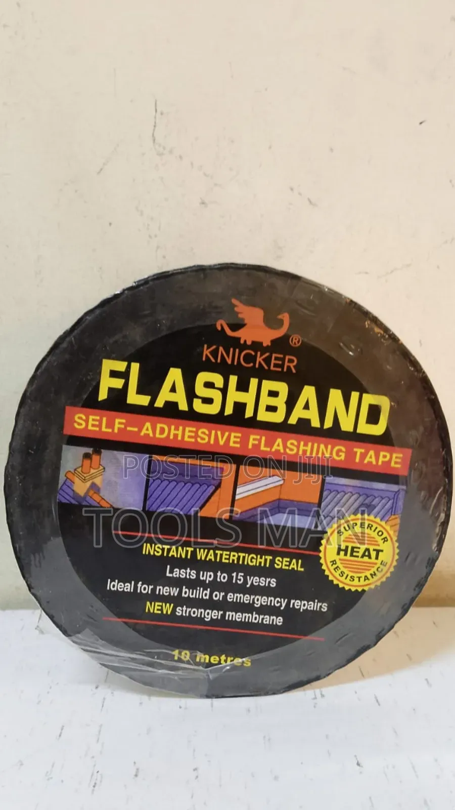 Knicker Flashband Self-Adhesive Flashing Tape 4inch 10meters.