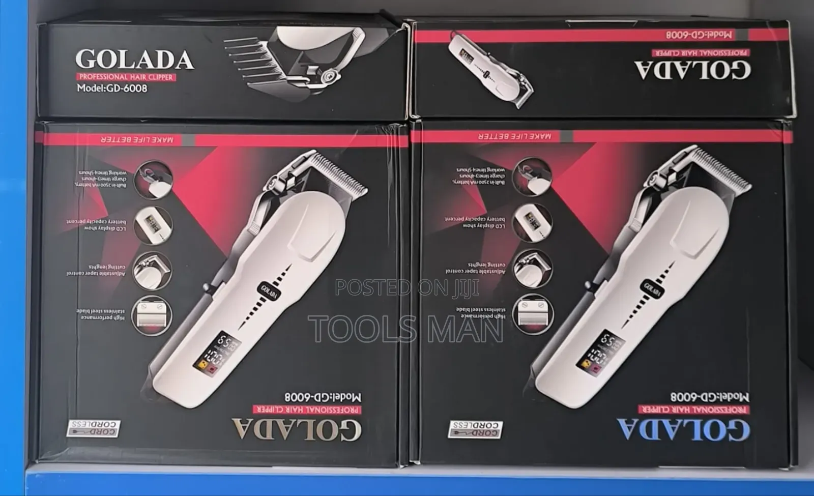 Golada Professional Hair Clipper Model: Gd-6008.