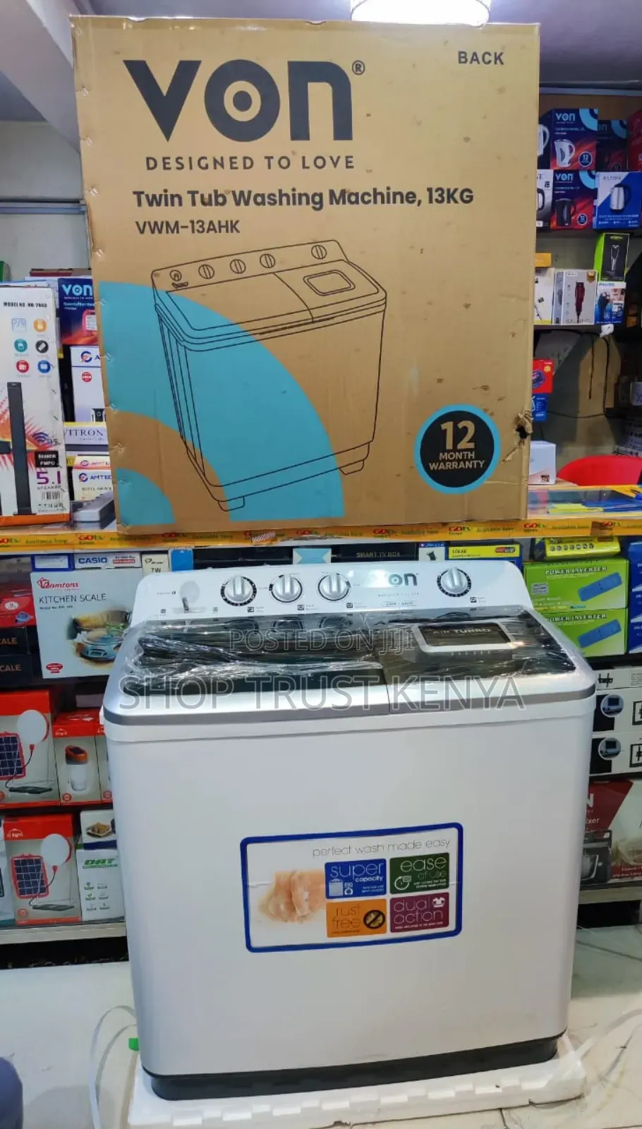 Von 13kg Washing Machine, Twin Tub
