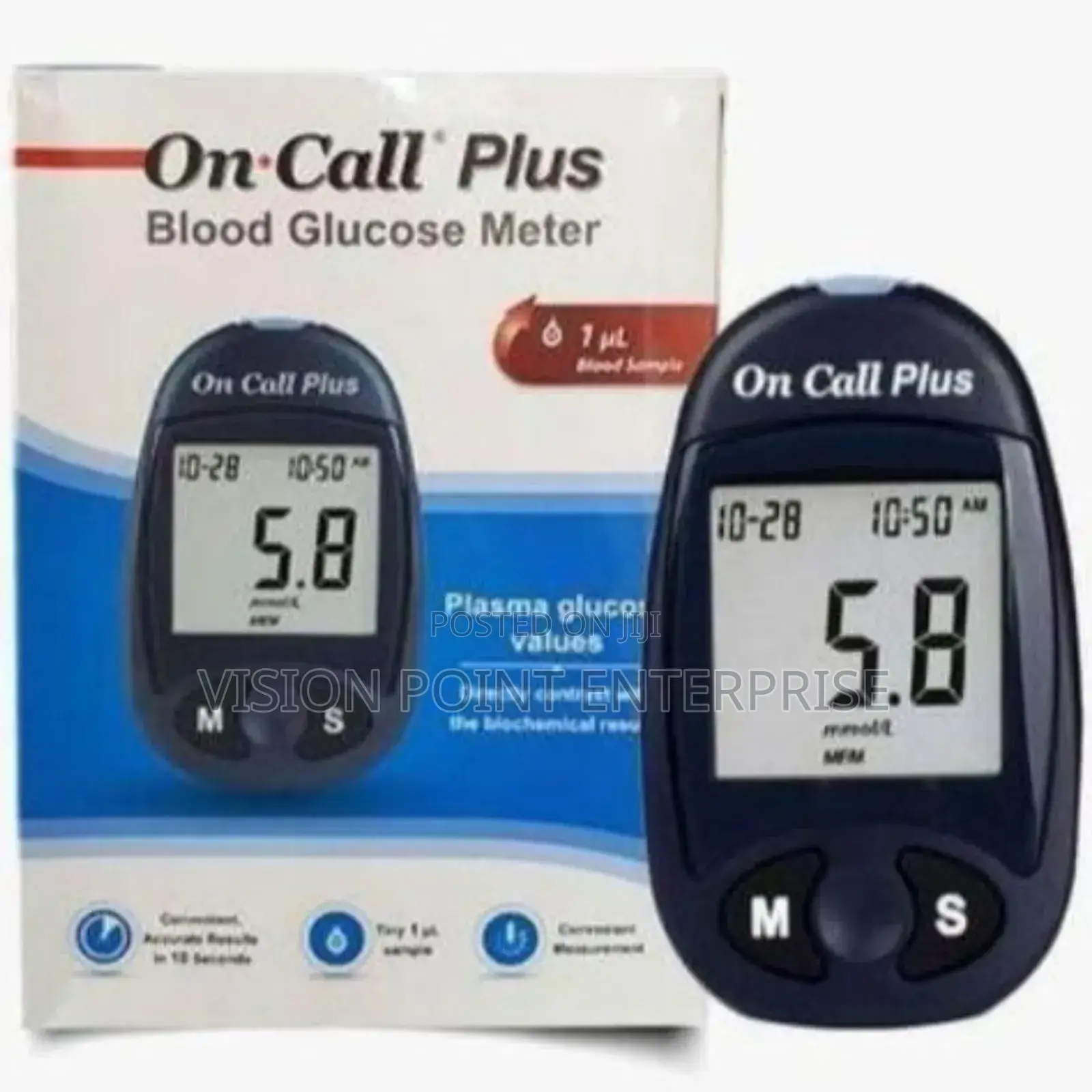 ** on Call Blood Sugar Meter , Glucometer*