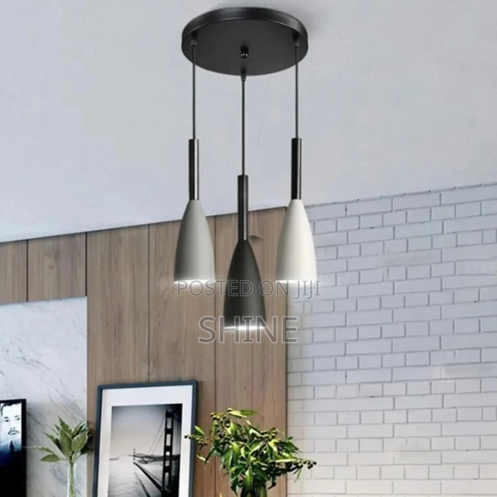Cone Shaped 3 Hold Pendant Light