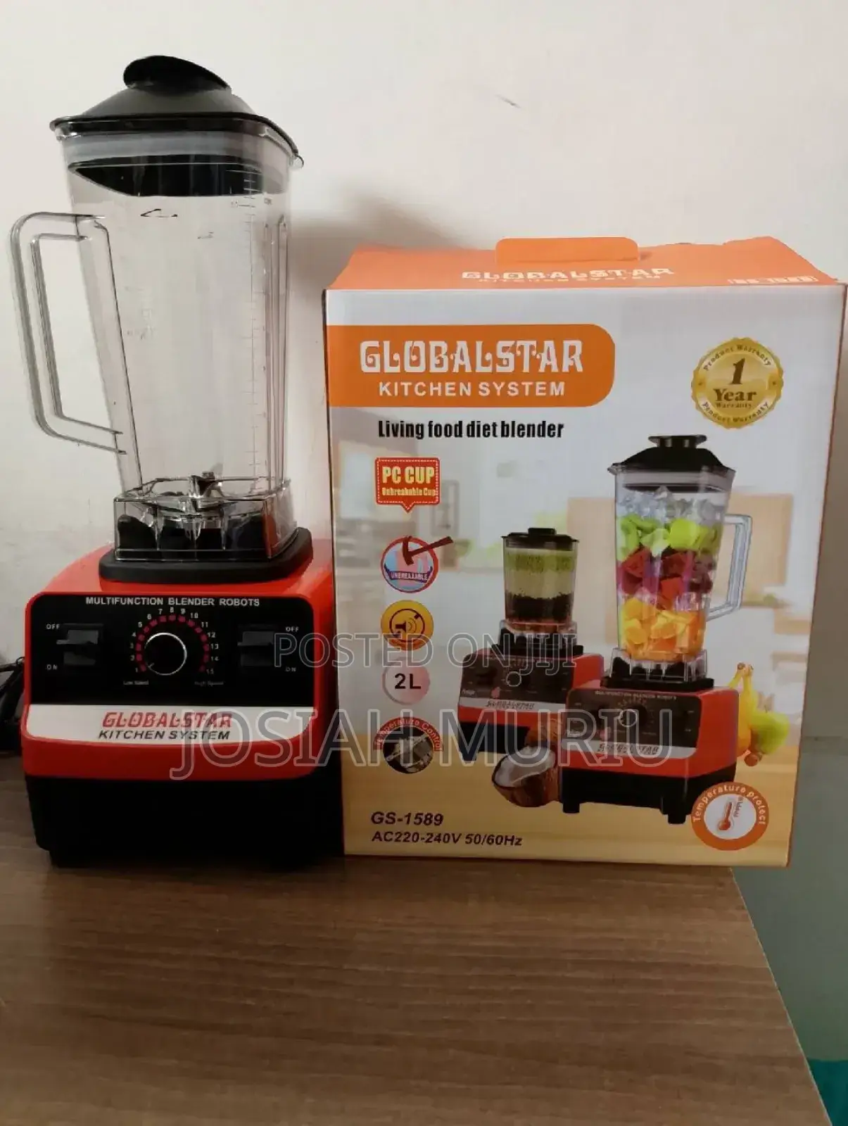 2 in 1 Globalstar Commercial Blender (Silvercrest Model)