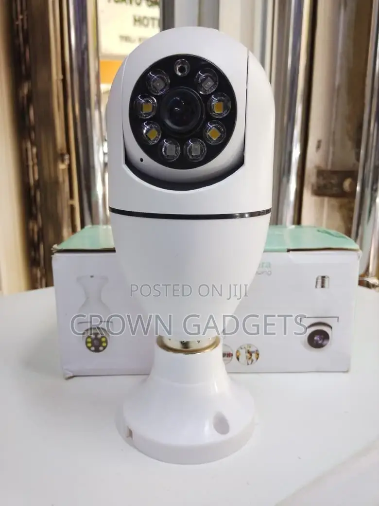 E27 Wifi Panoramic Light Bulb Security Camera 360° View