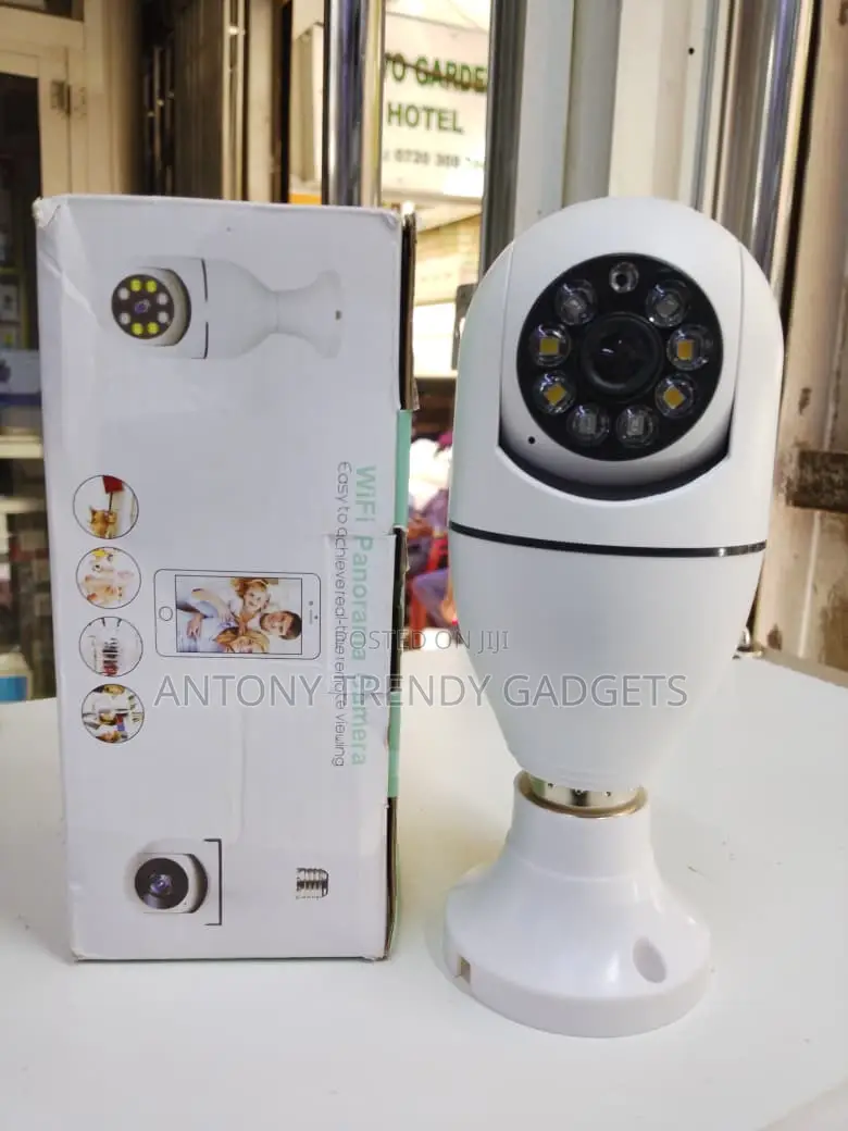 360° Panorama E27 Wifi Security Camera Motion Detection
