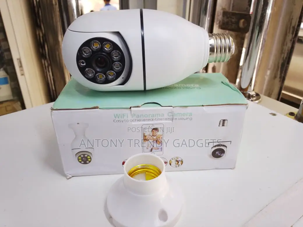 360° Panorama E27 Wifi Security Camera Motion Detection