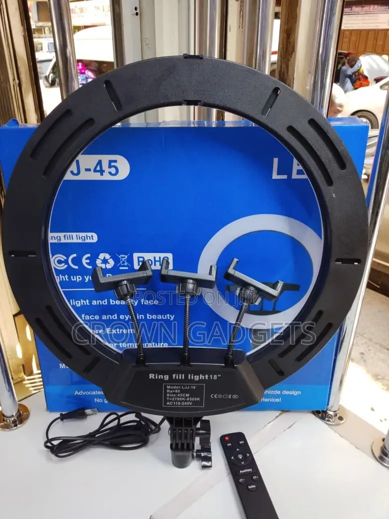 Professional 18 Inch Ring Light Kit for Vlogging Beauty