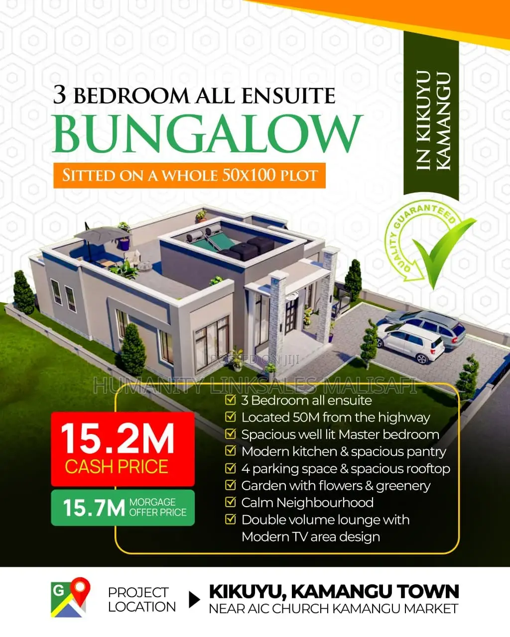 3bdrm Bungalow in Thogoto for sale