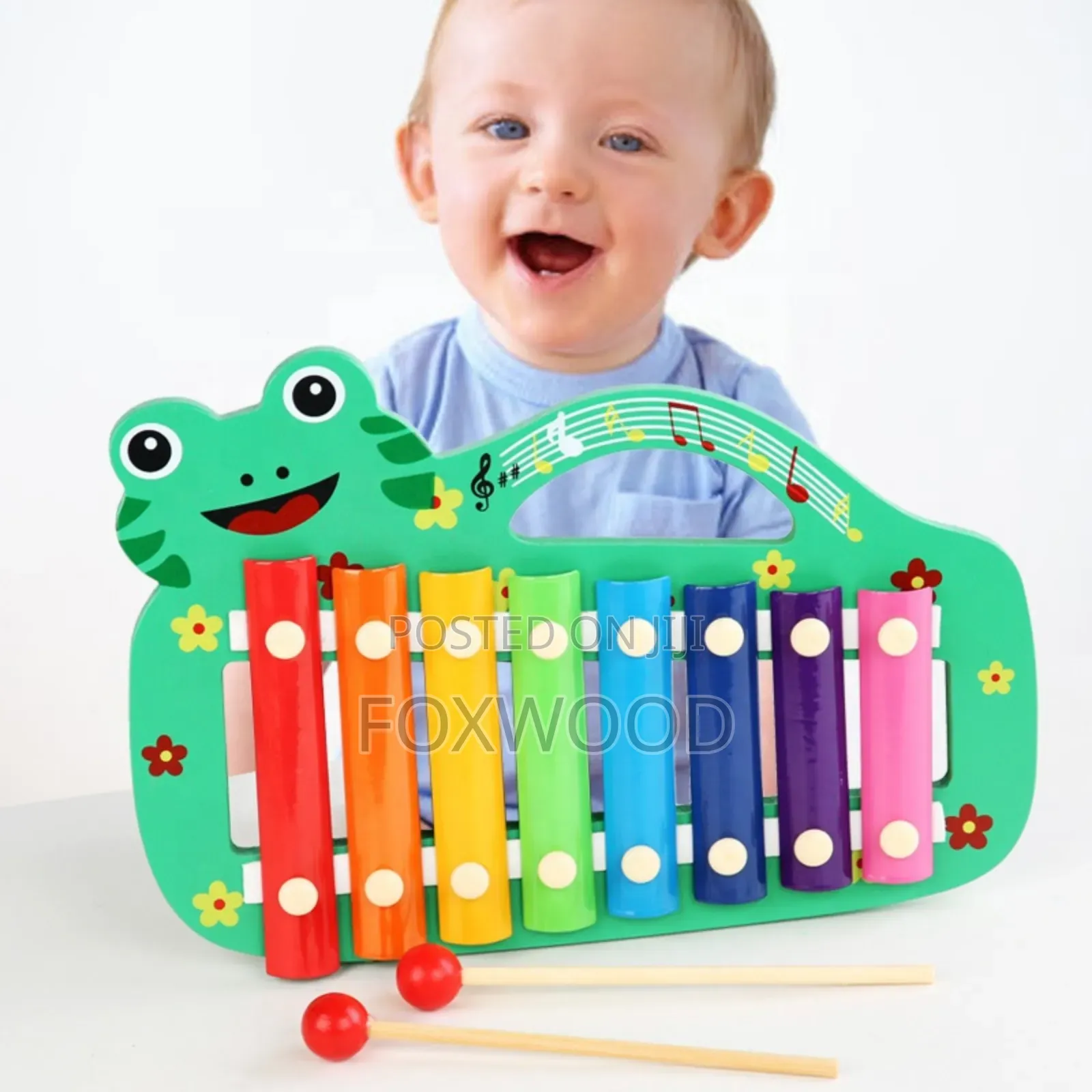 8-Key Wooden Xylophone Toy for Children,