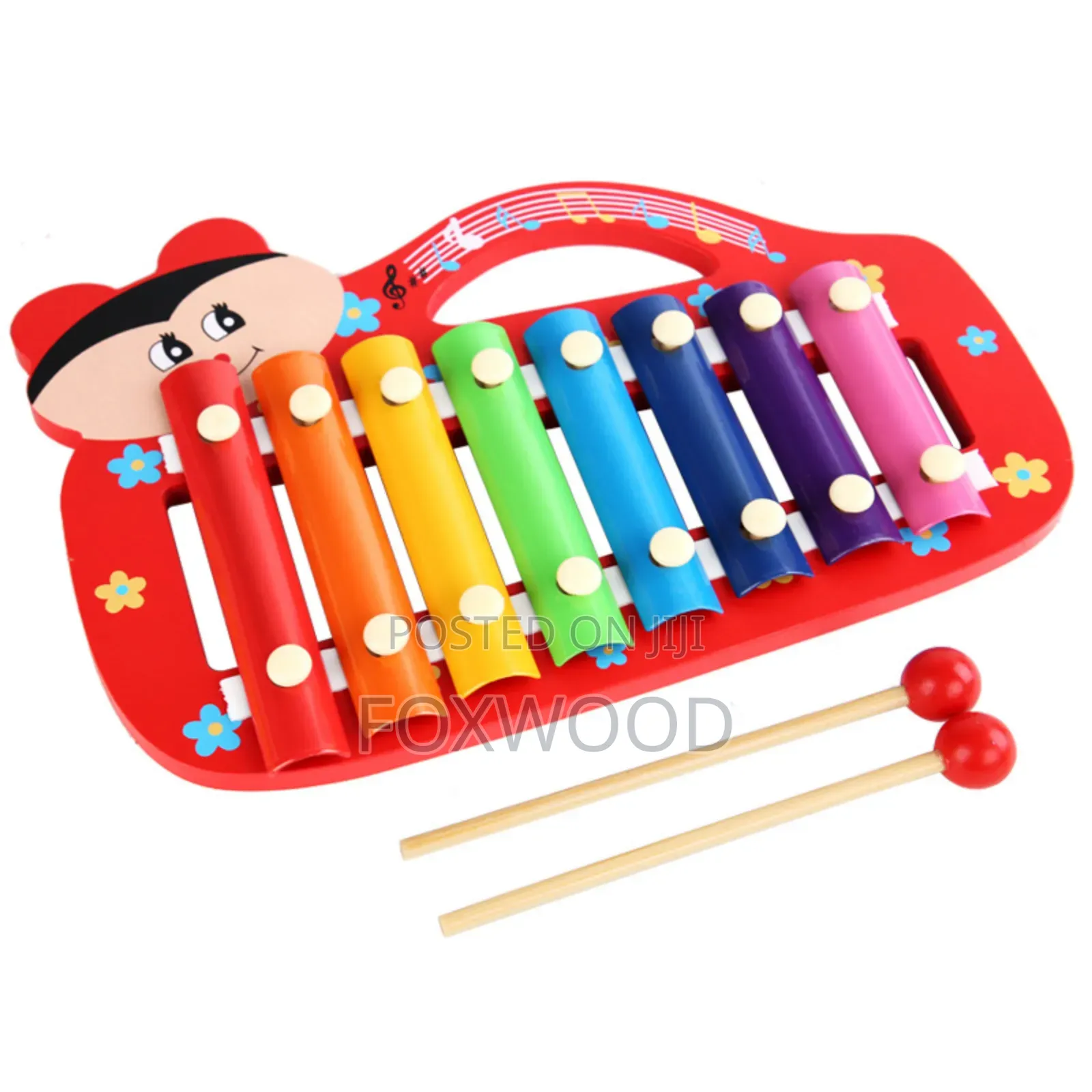 8-Key Wooden Xylophone Toy for Children,