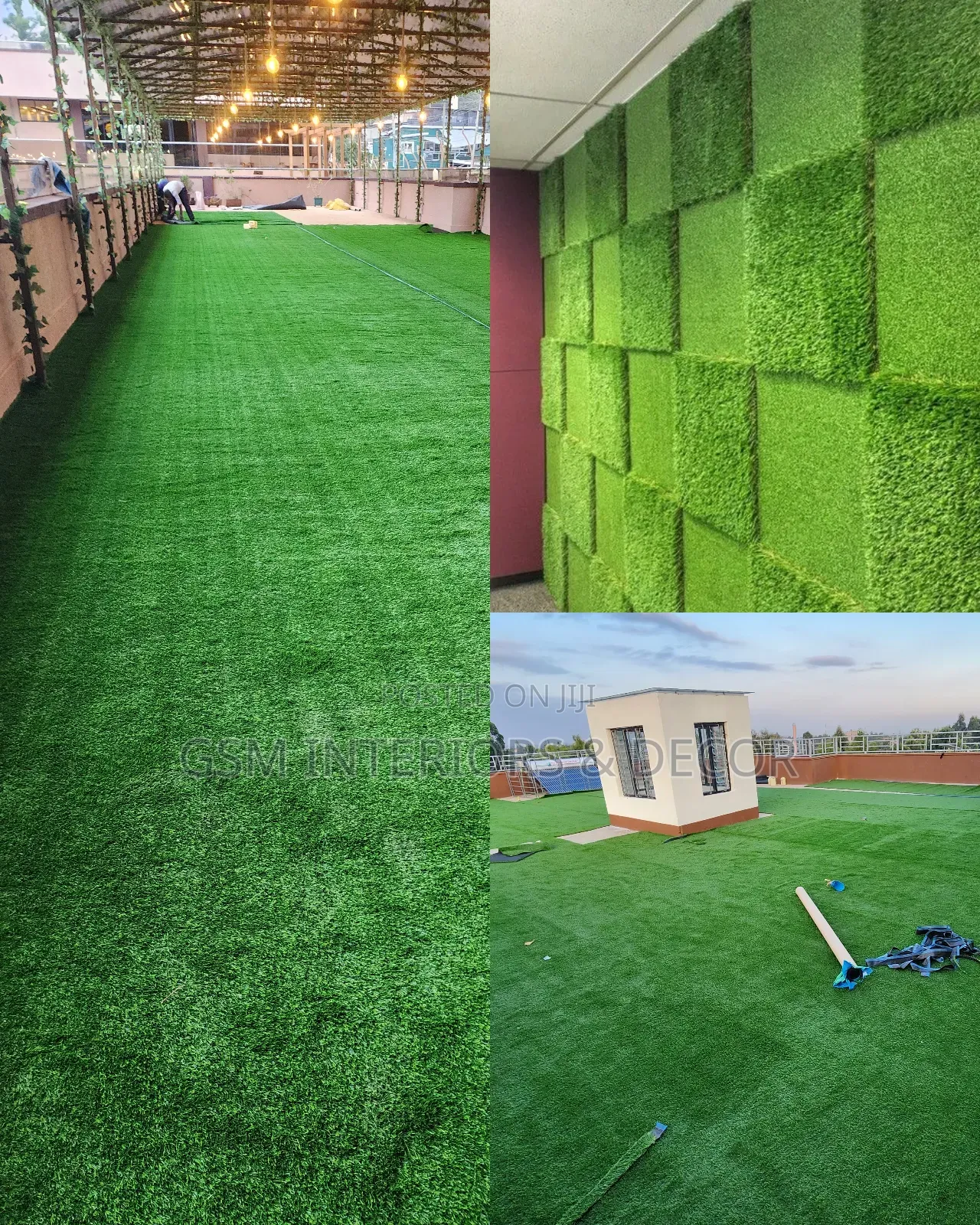 Artificial Green Grass Carpets for Floors and Walls
