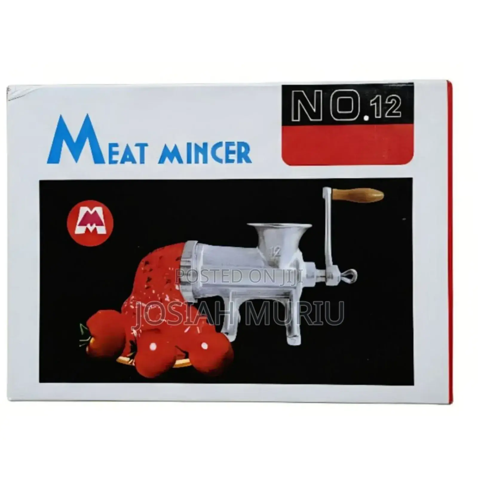 Manual, Hand-Operated Meat Mincer, Size No. 12.