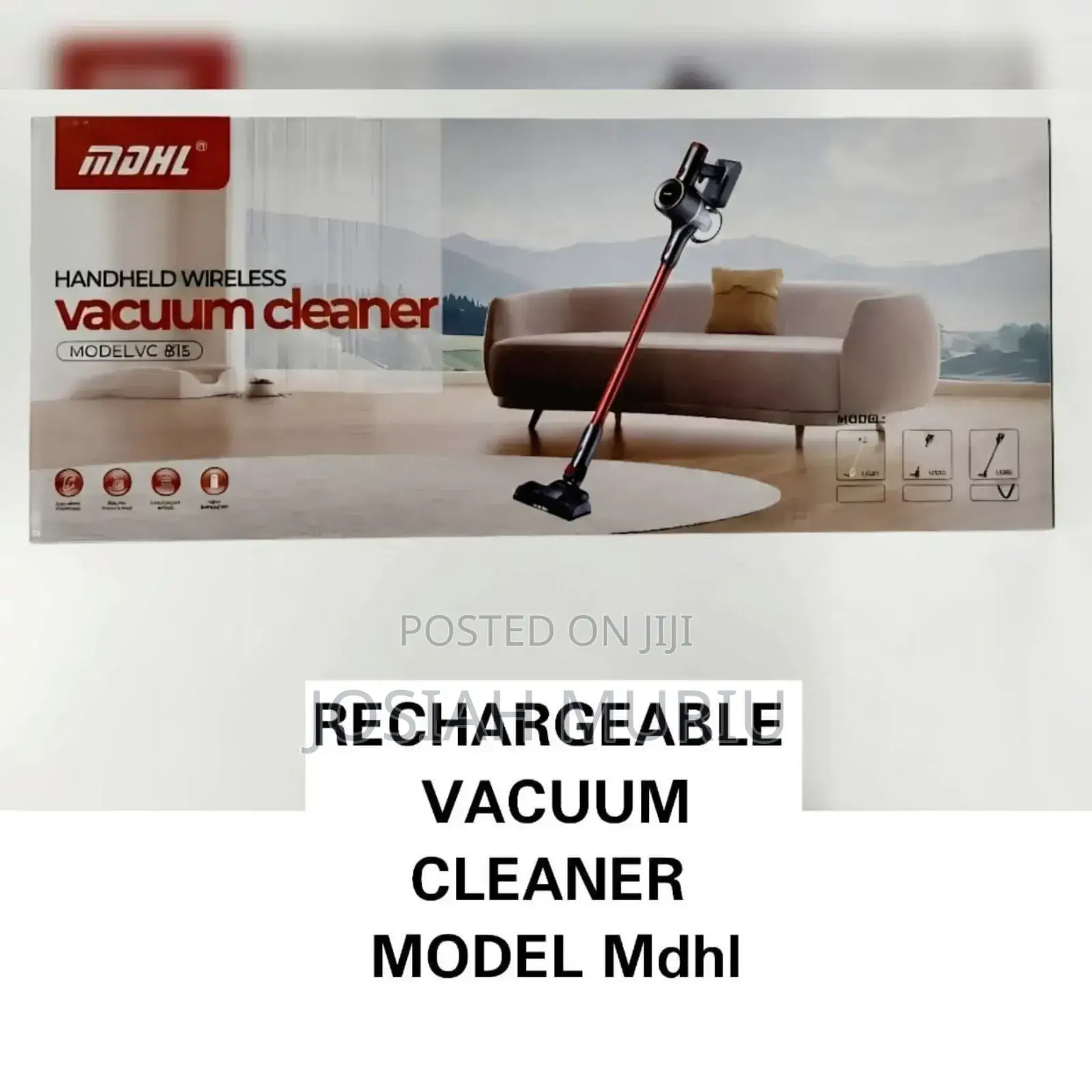 MDHL Handheld Wireless Vacuum Cleaner, Model Vc 815.