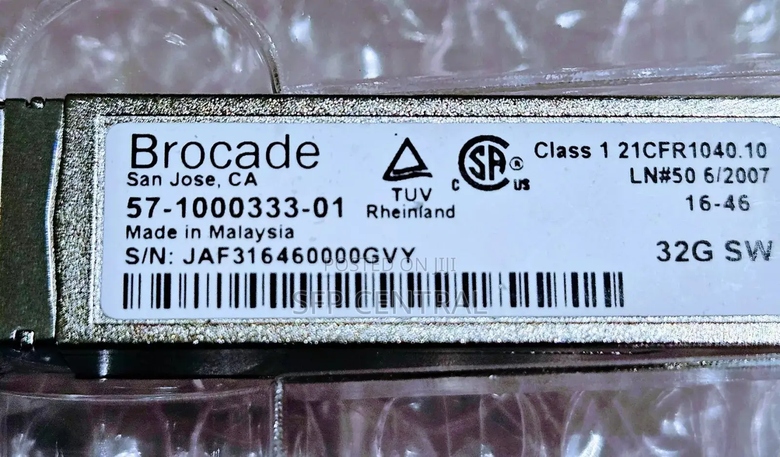 Brocade 32gb SWL Fc Sfp+ Optical Transceiver SFP
