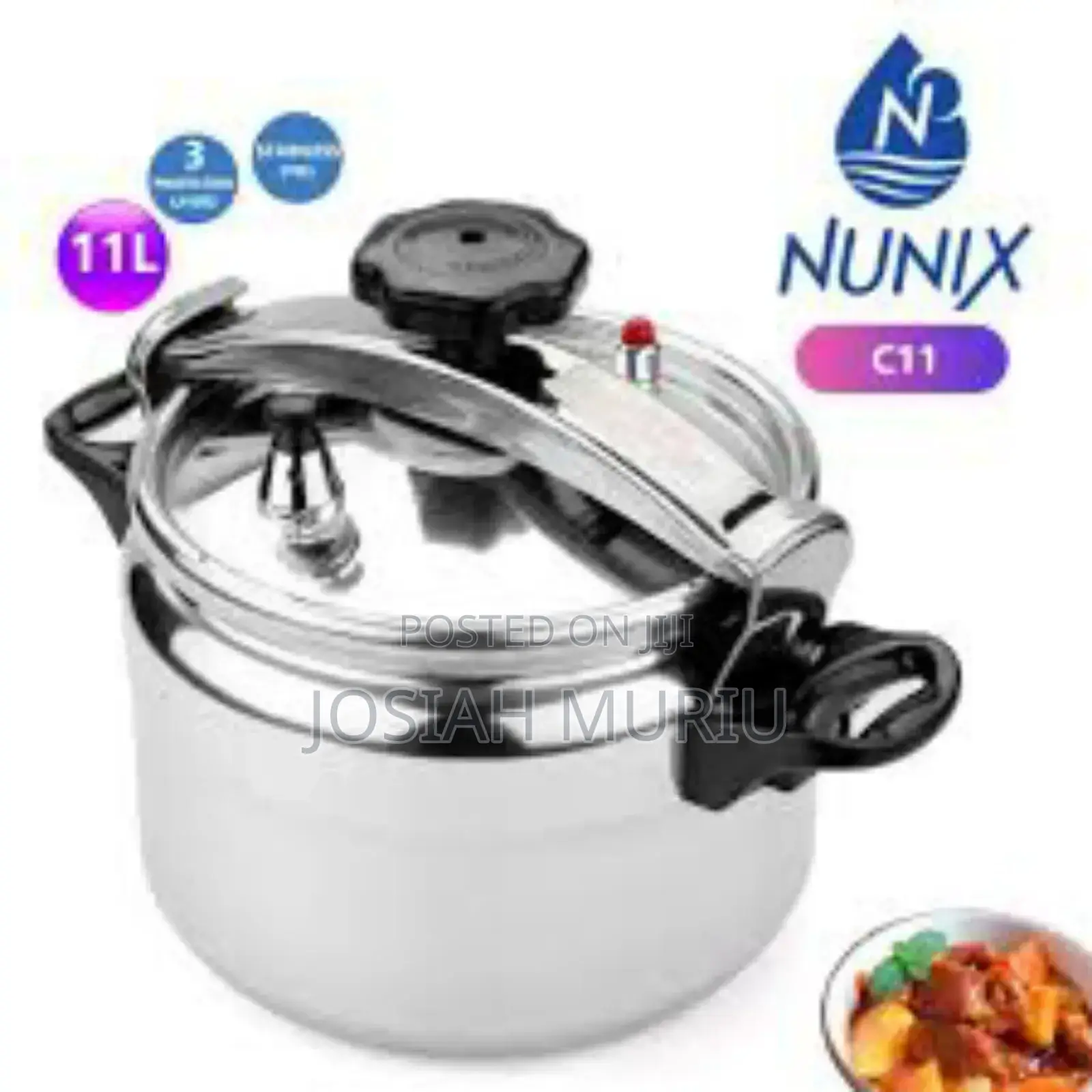 Nunix 11 Litres Manual Pressure Cooker