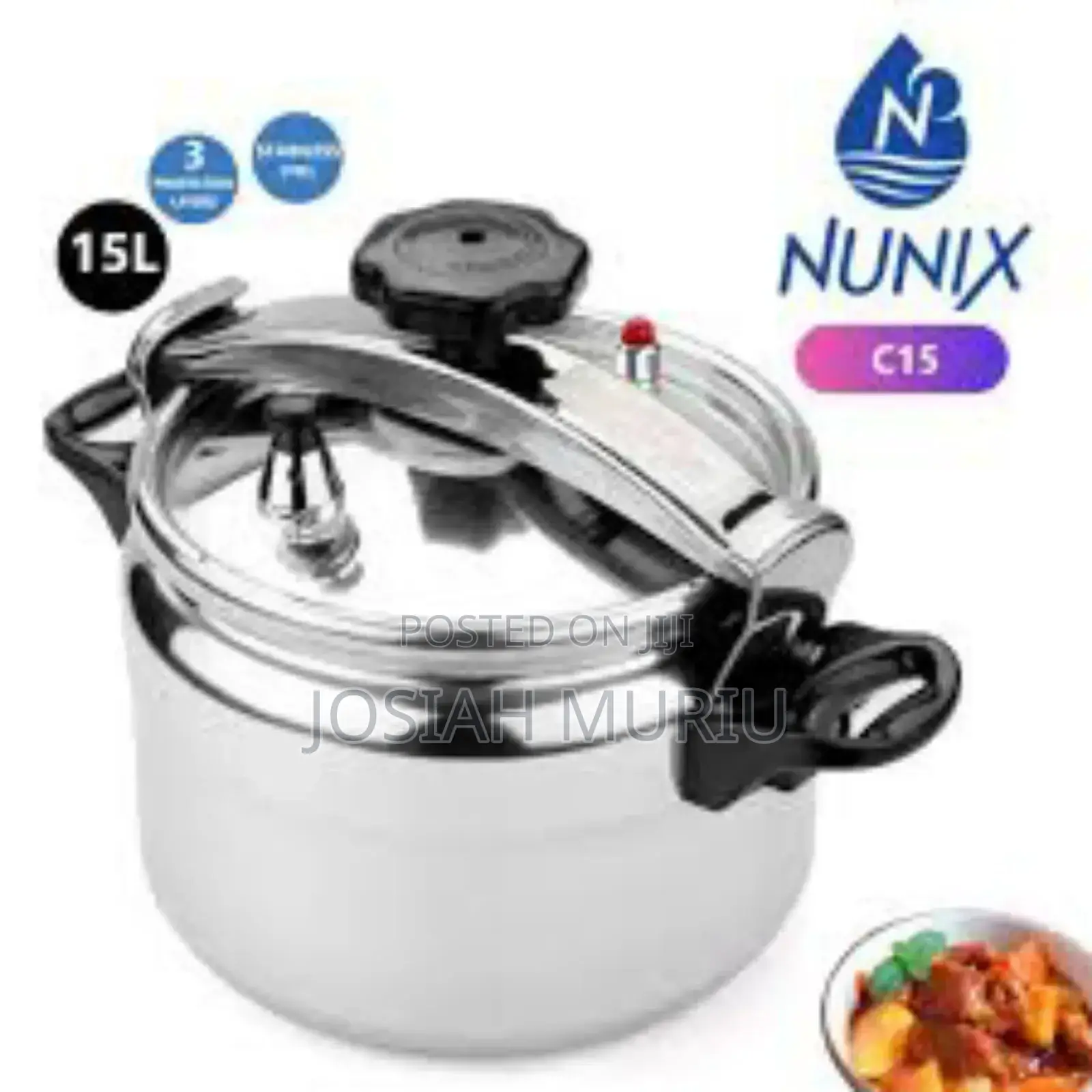 15 Litres Manual Nunix Pressure Cooker