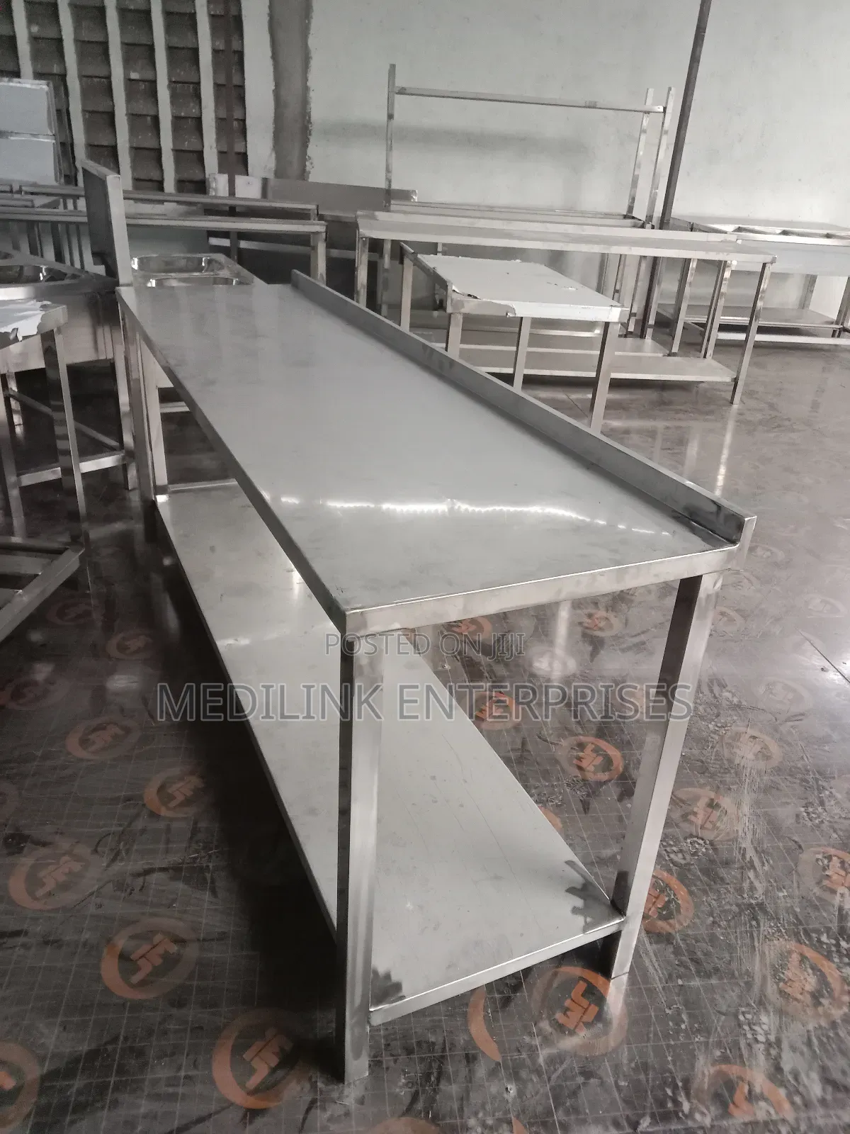 Customized 6*2 Kitchen Tables of Stainless