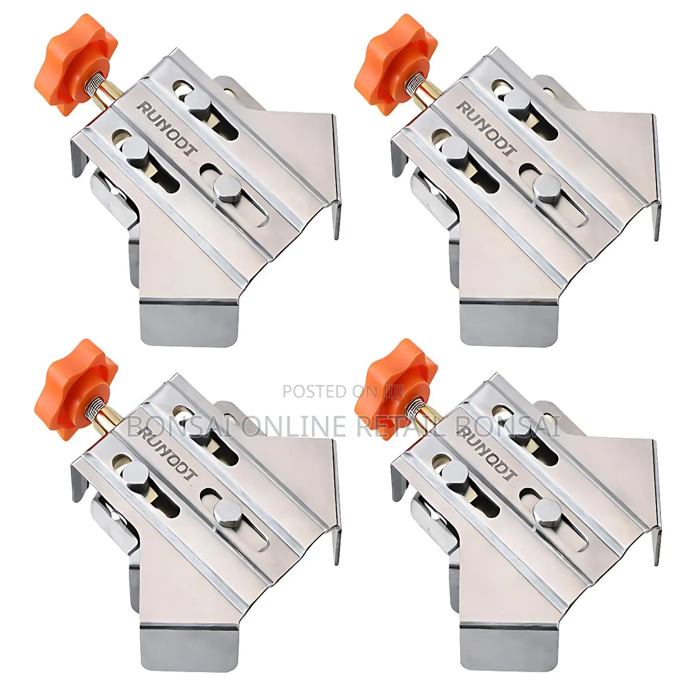 4pcs Stainless Steel 90° Right Clamps for Woodworking Corner Clamps