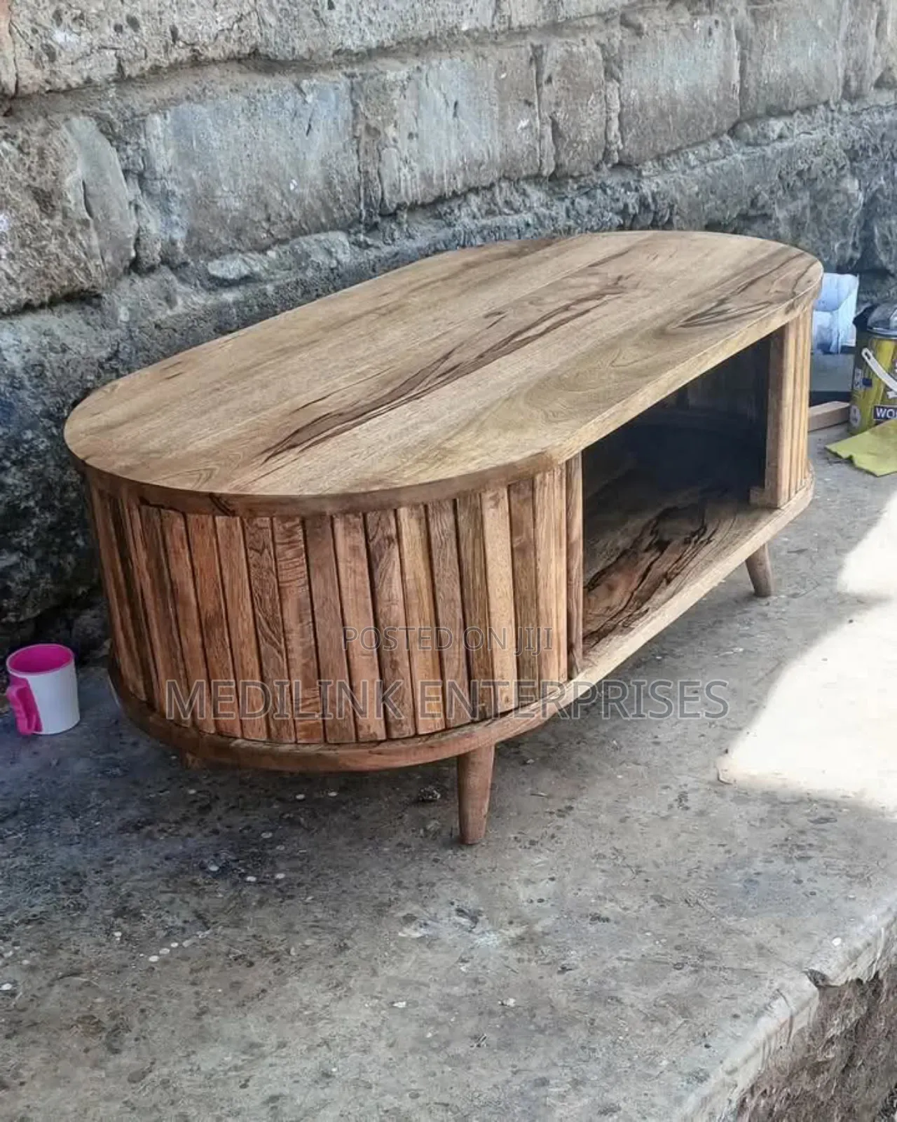 Oval Natural Wood Tv Stands Natural