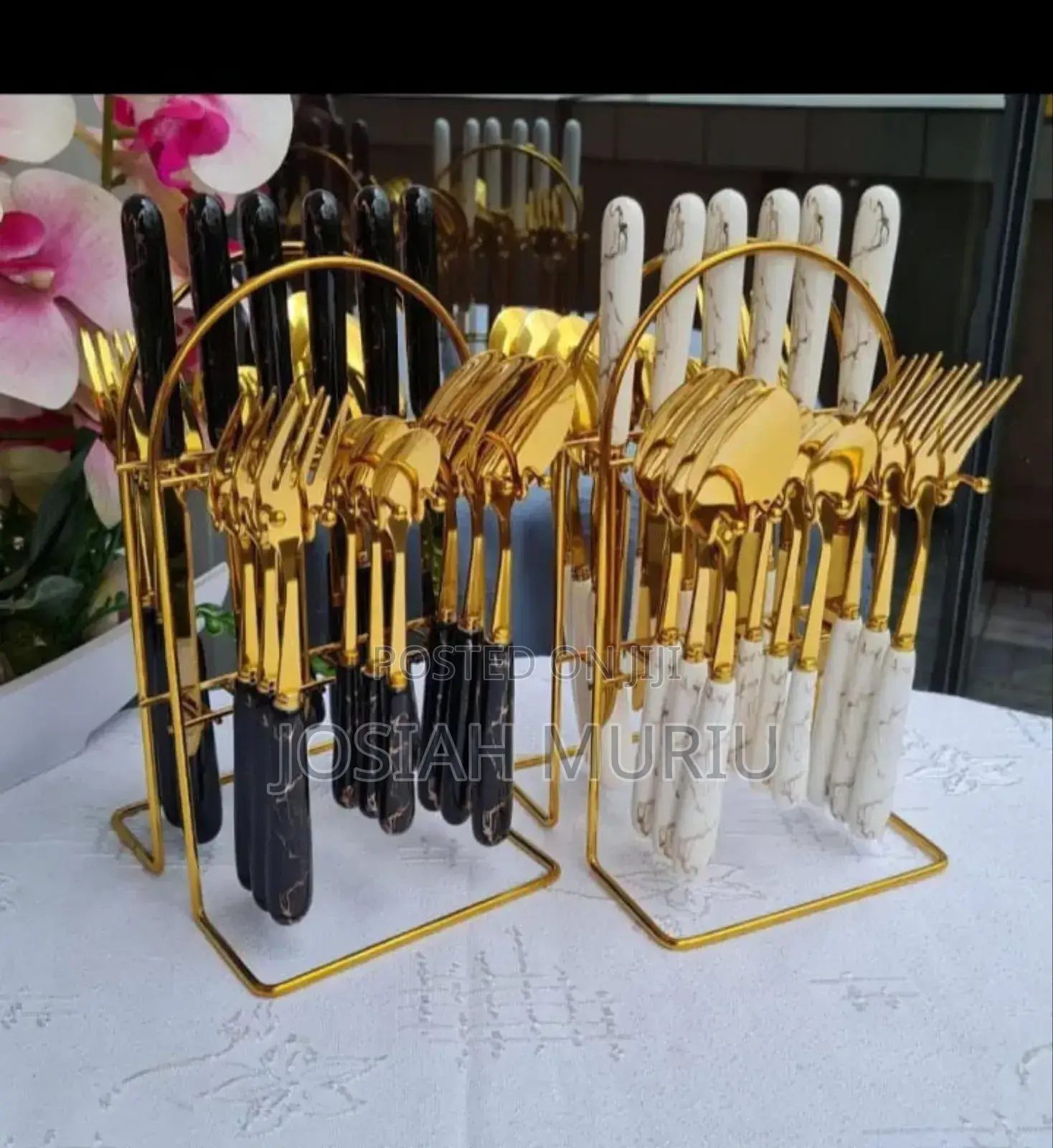 Marble Cutlery Set