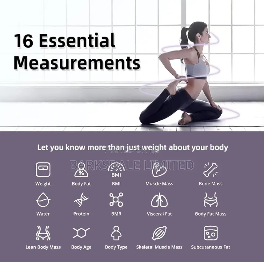Rechargeable Smart Bmi Bluetooth Weighing Scale Digital Led Lcd App