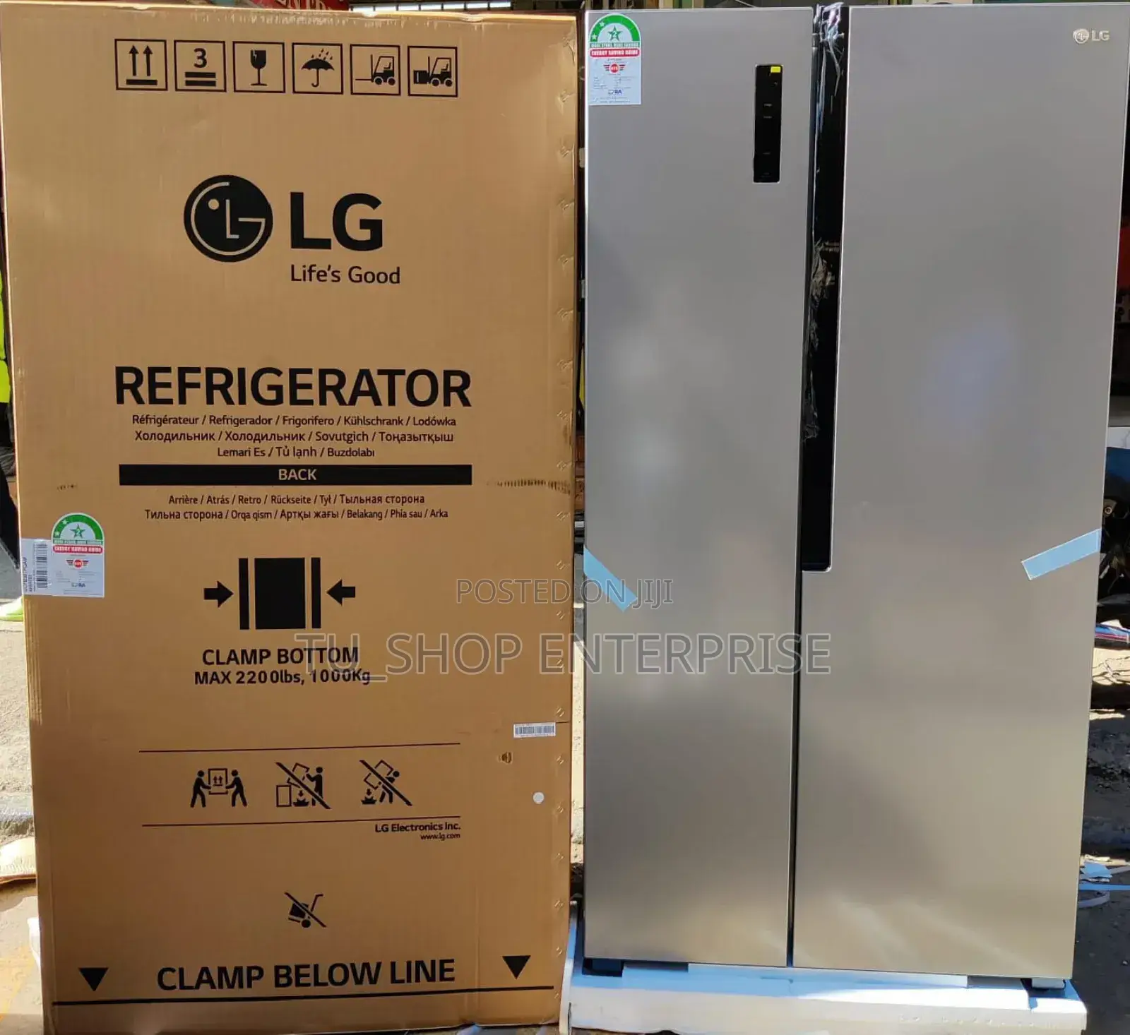Lg Gc-Fb507pqam 519 L Side-by-Side Refrigerator – No Frost