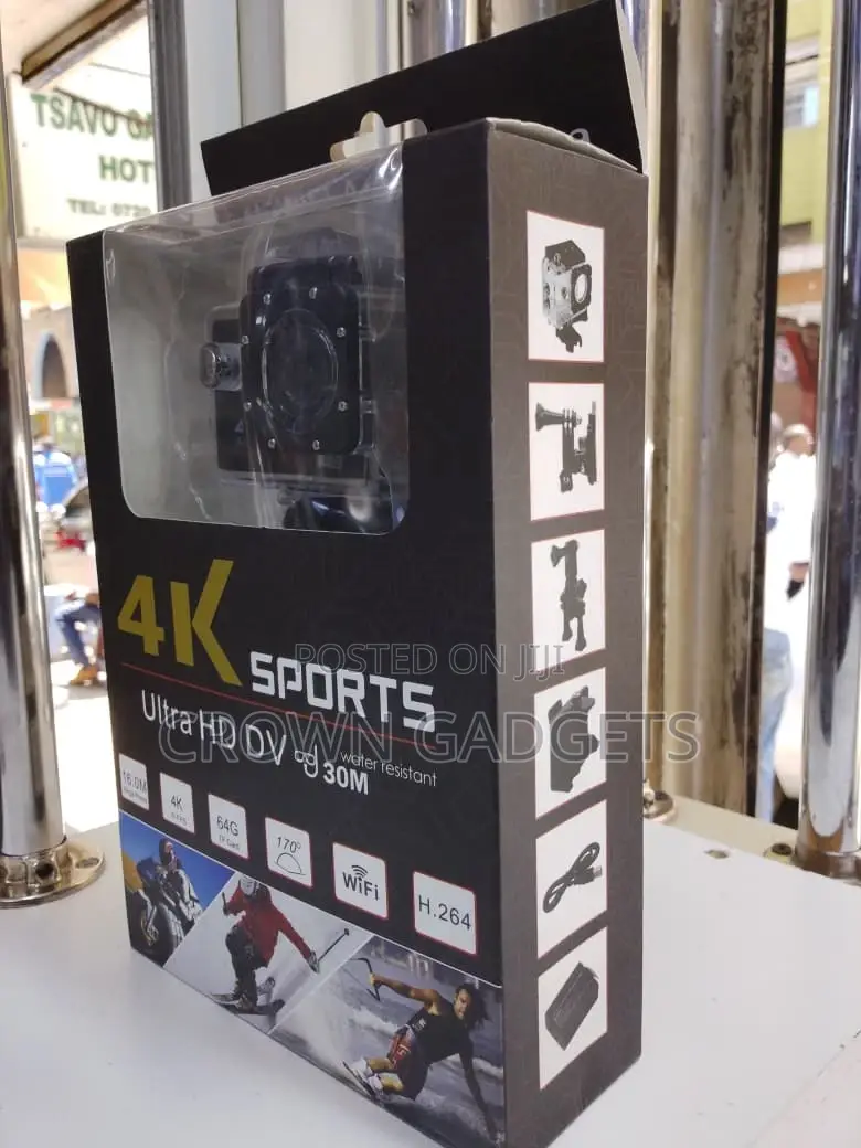 Sports Action Camera Ultra Hd 30fps Wifi Waterproof