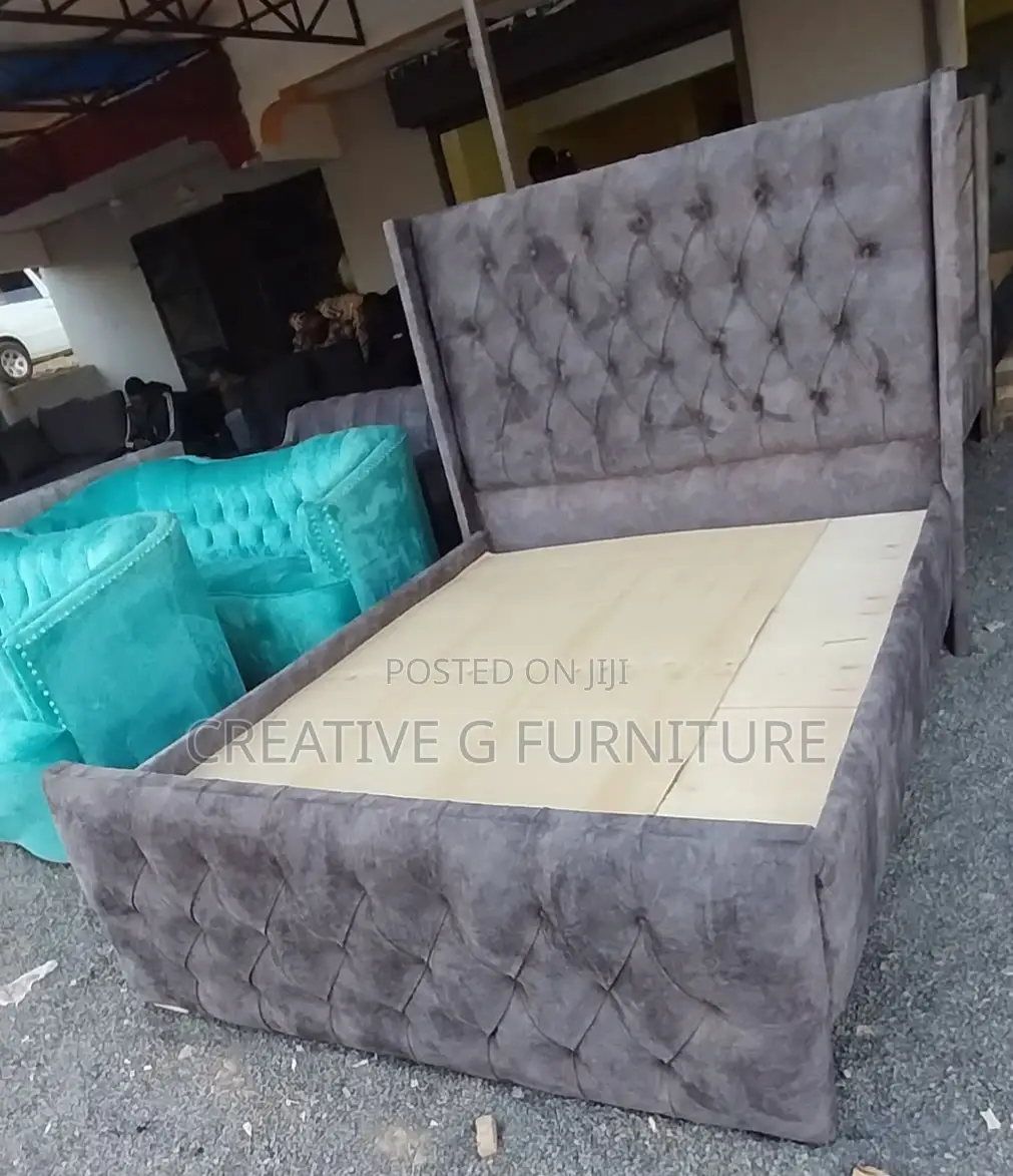 Soft Fabric Queen Bed