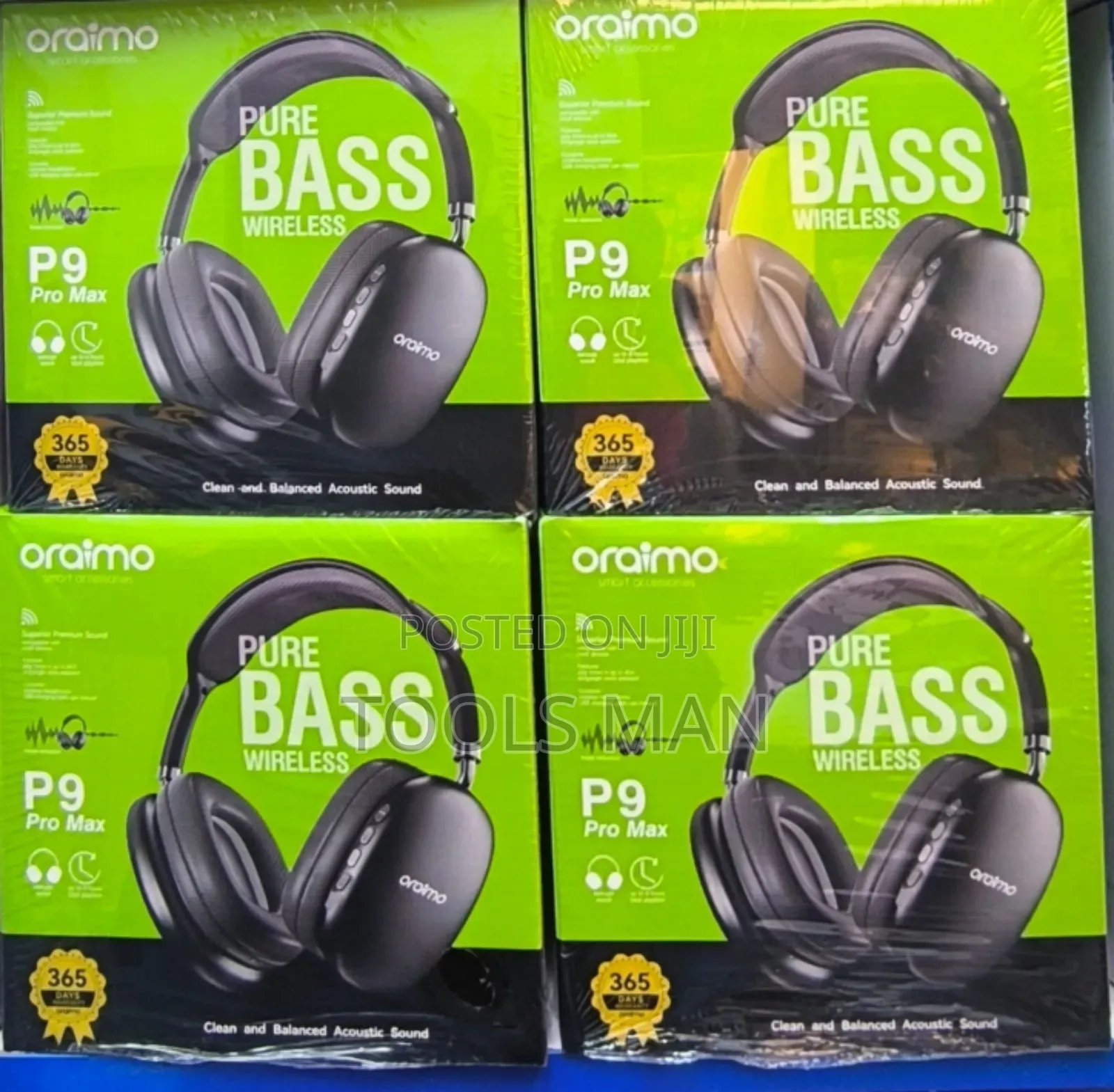 Oraimo P9 Pro Max Wireless Bluetooth Headphones.