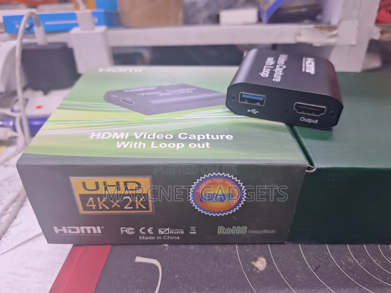 Usb Powered Video Capture With Loop 1 Hdmi in 1 Hdmi Out