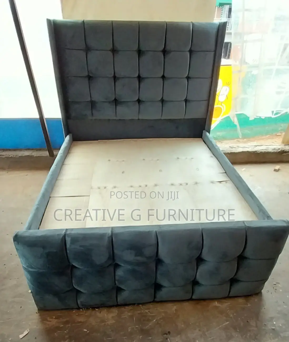 Soft Bubble Headboard Bed