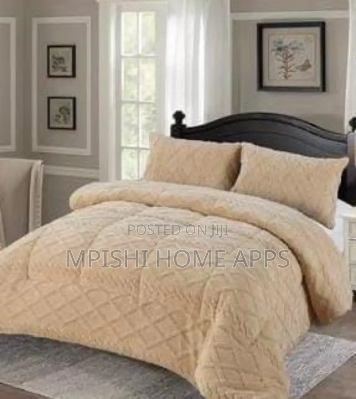 4pcs Luxury Design Cozy Woolen Duvet Set