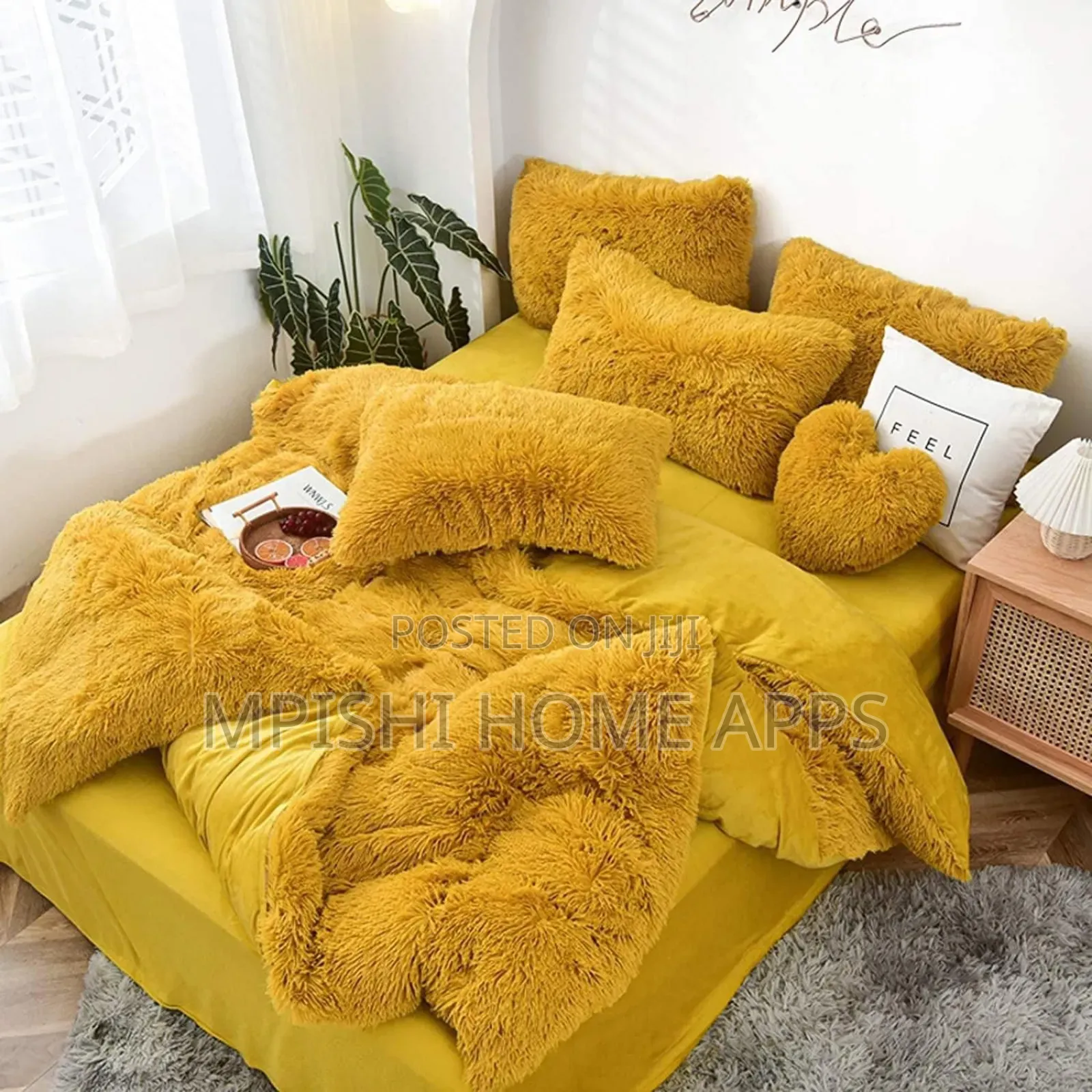 6pc Luxury Designs Velvet Plush Fluffy Duvet