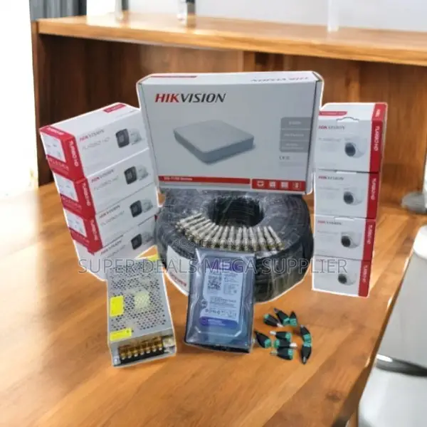Motion Detection Hikvision 8 Cameras CCTV System With Night Vision