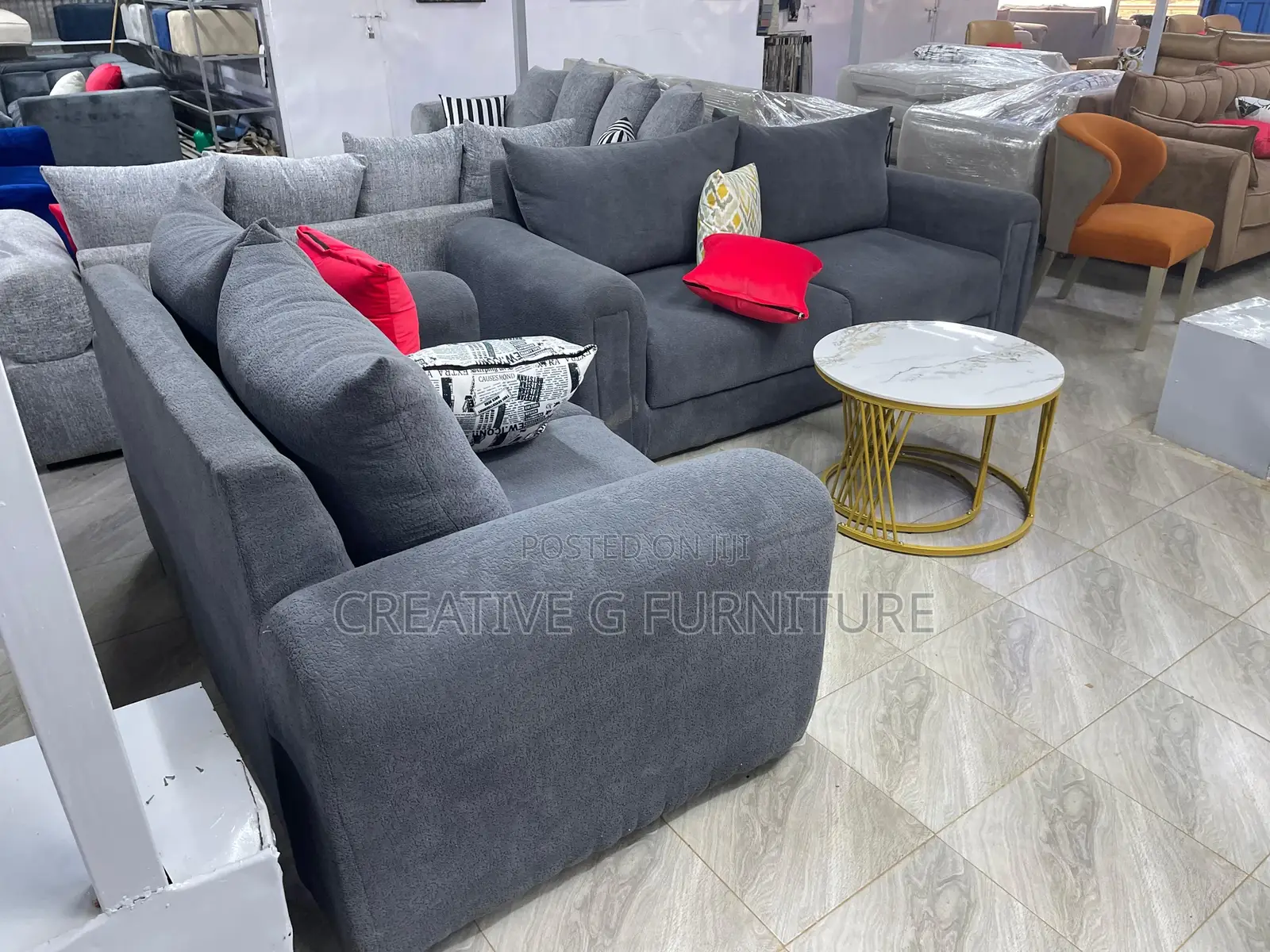 Classic Fabric Sofa Set