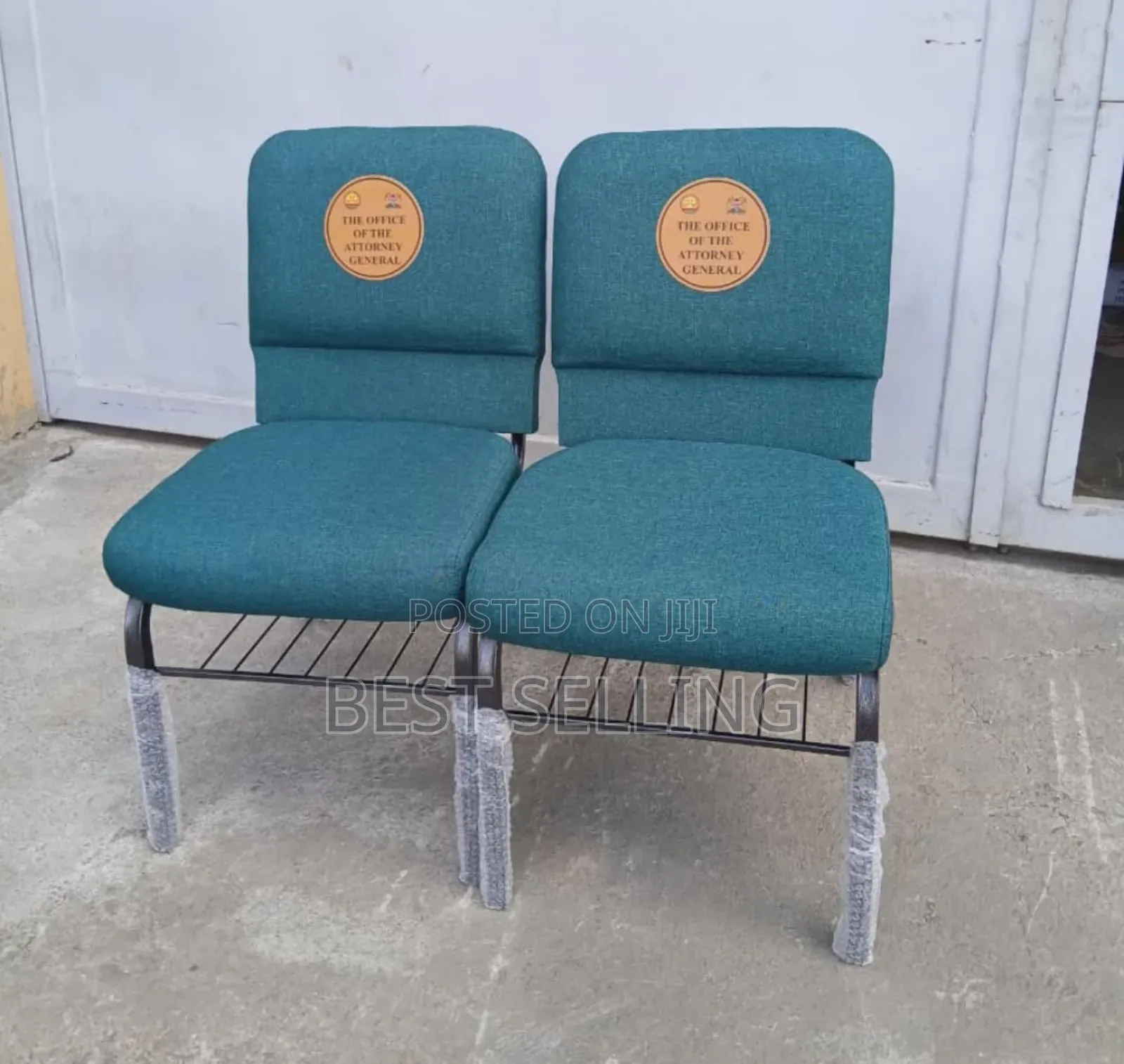 Green High Density Church Chairs