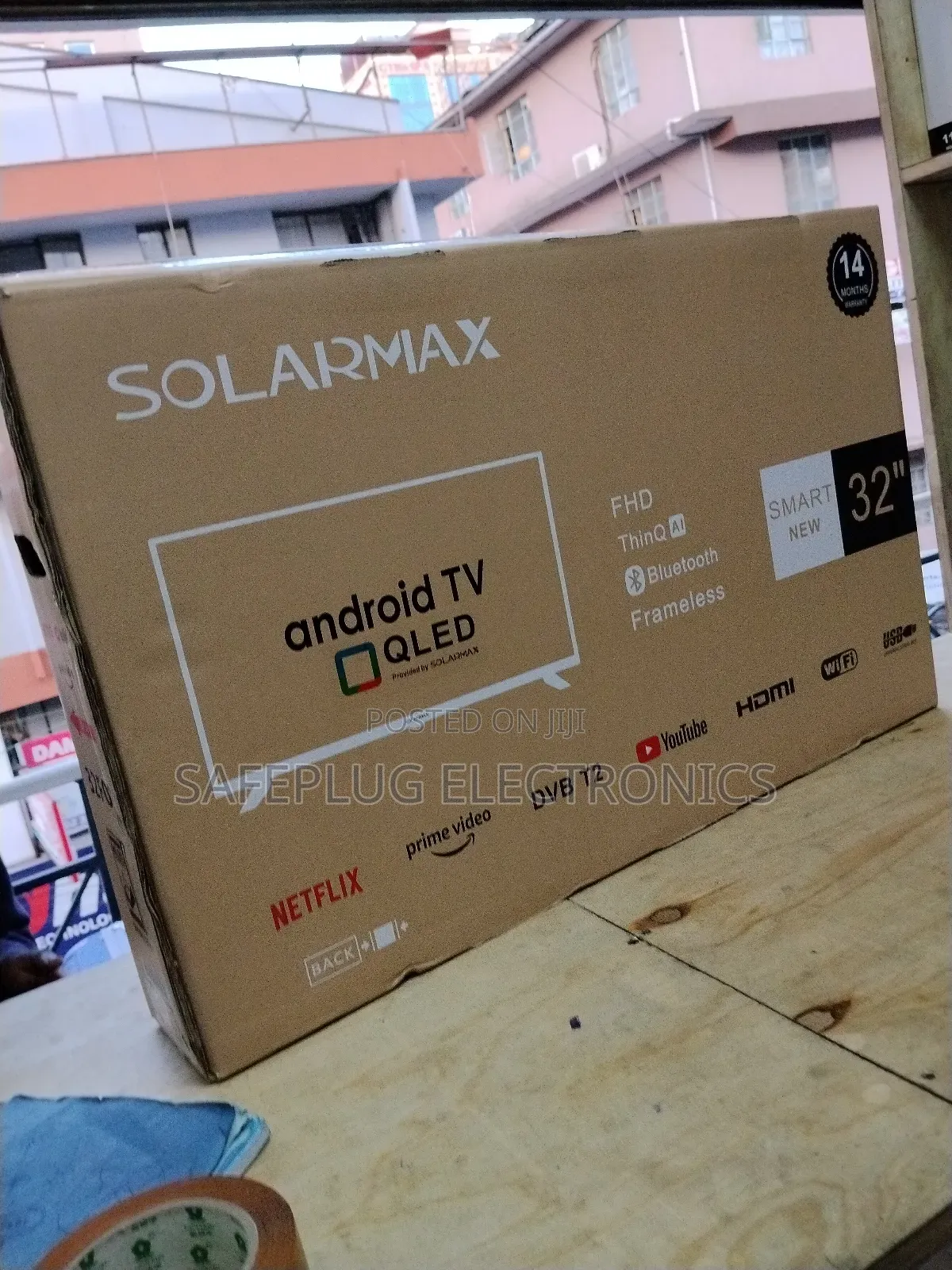 Solarmax 32" Smart Android Tv | Frameless Bezel | Netflix, Youtube's