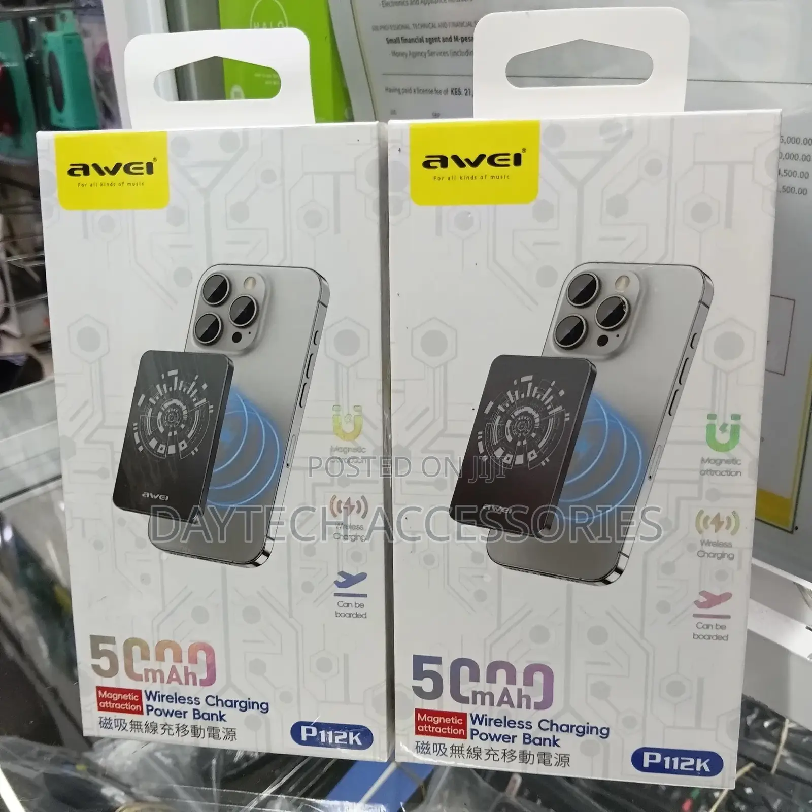 Awei P112k Wireless Powerbank Magsafe 5000mah