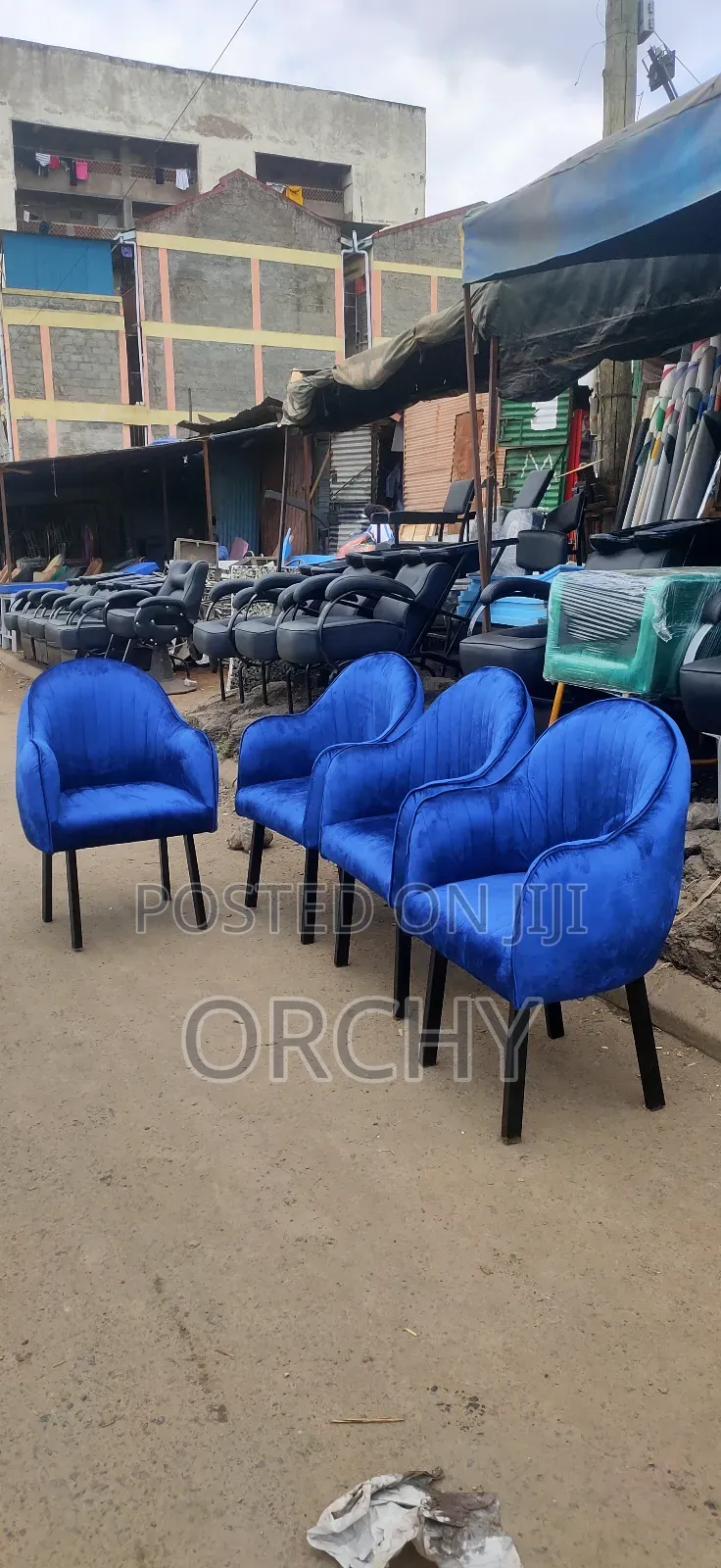 Blue Manicure Seats