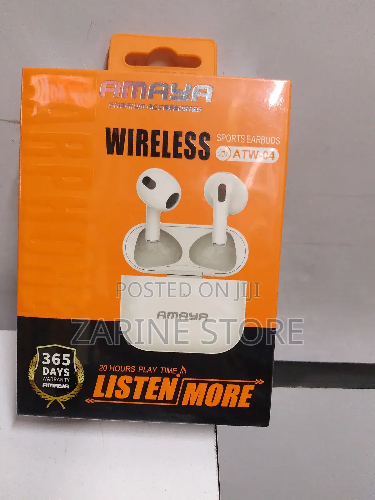 Amaya Atw-04 True Wireless Earpods 20hours Play Time Touch Function
